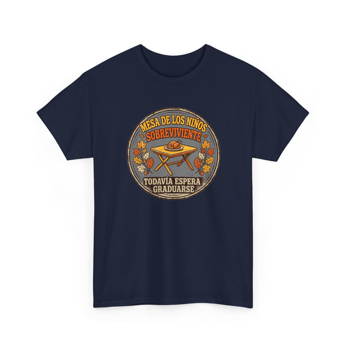 Sobreviviente de la Mesa de los Ninos - Camiseta de Accion de Gracias en Espanol - Edicion Economica