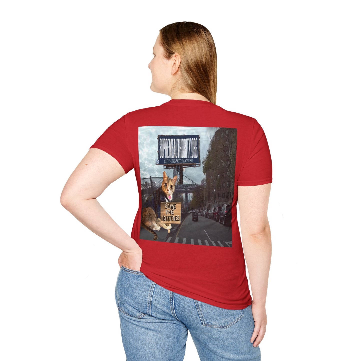 SAVE THE KITTIES - Cat Rescue Fund Raiser - Unisex Soft style T-Shirt