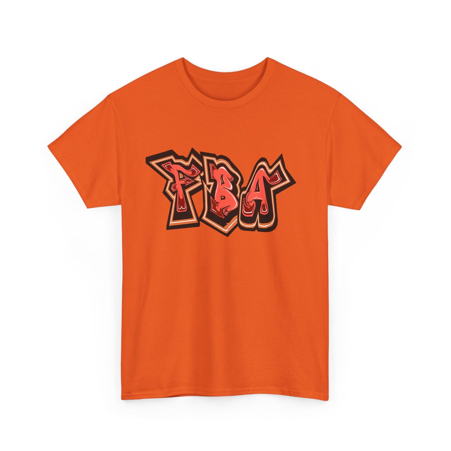 FBA First Fire ,Graffiti Style Unisex Heavy Cotton Tee, Streetwear T-Shirt, Urban Fashion Top, Casual Everyday Wear, Gift for Hip-Hop Lovers