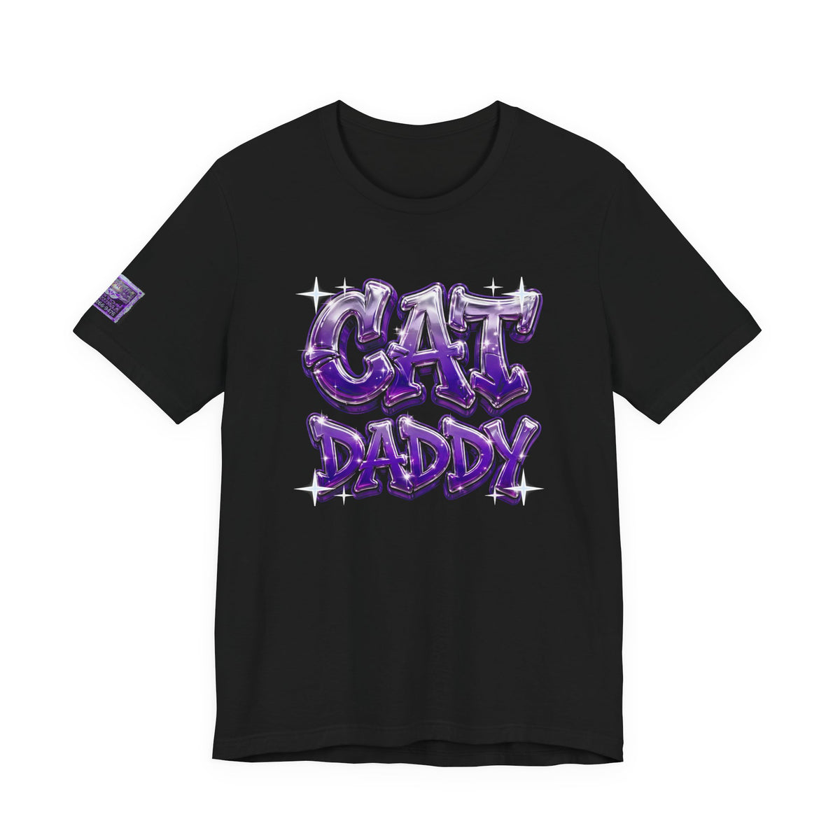 Cat Daddy Graffiti T-Shirt - Purple Chrome, Back + Sleeve Edition