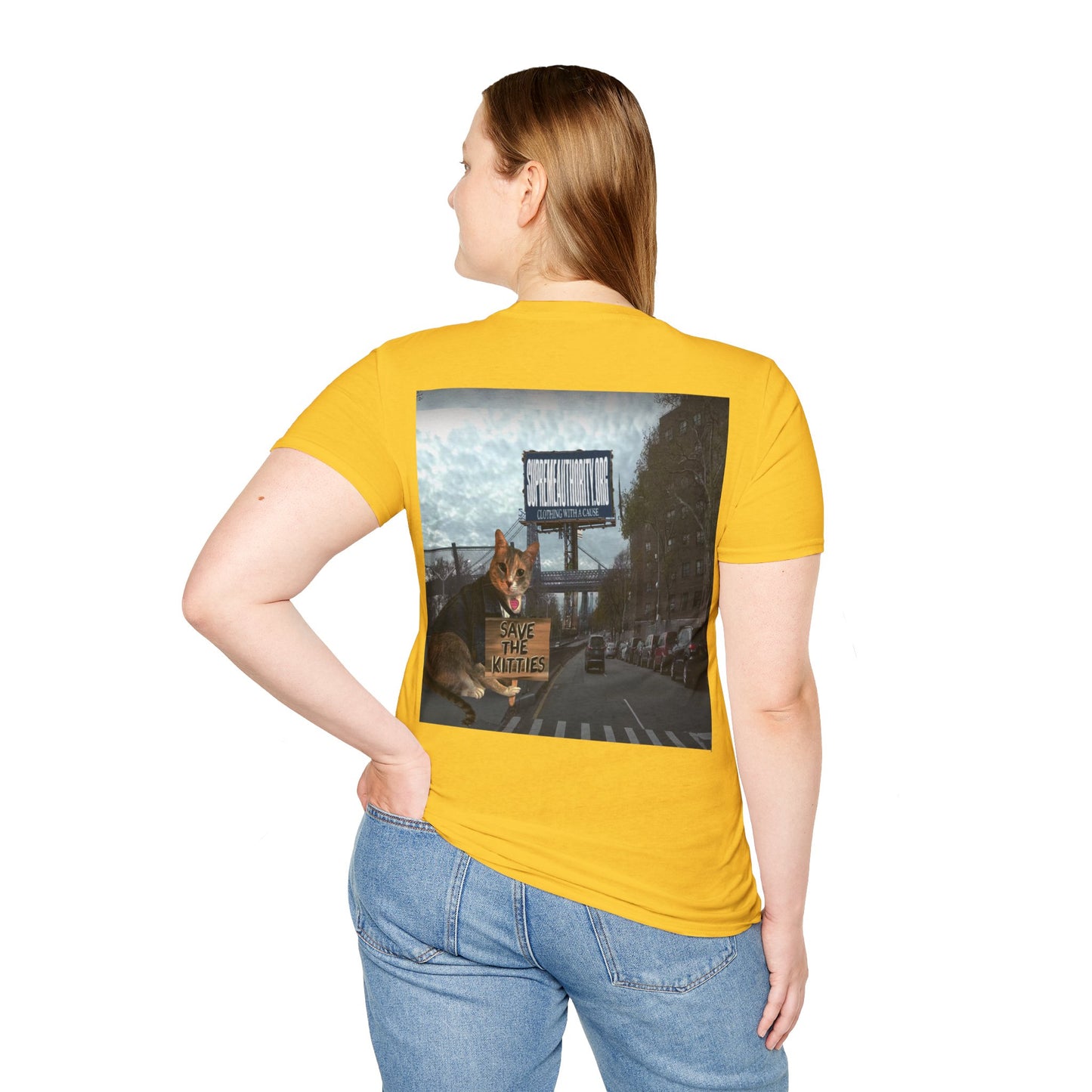 SAVE THE KITTIES - Cat Rescue Fund Raiser - Unisex Soft style T-Shirt
