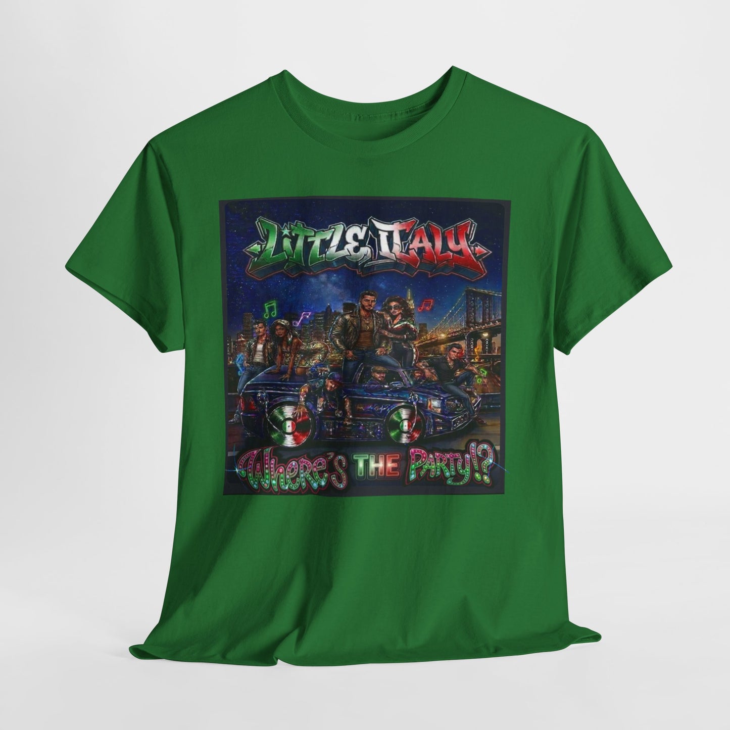 Where's The Party Italian Remix- Supreme Authority -Unisex Heavy Cotton Tee