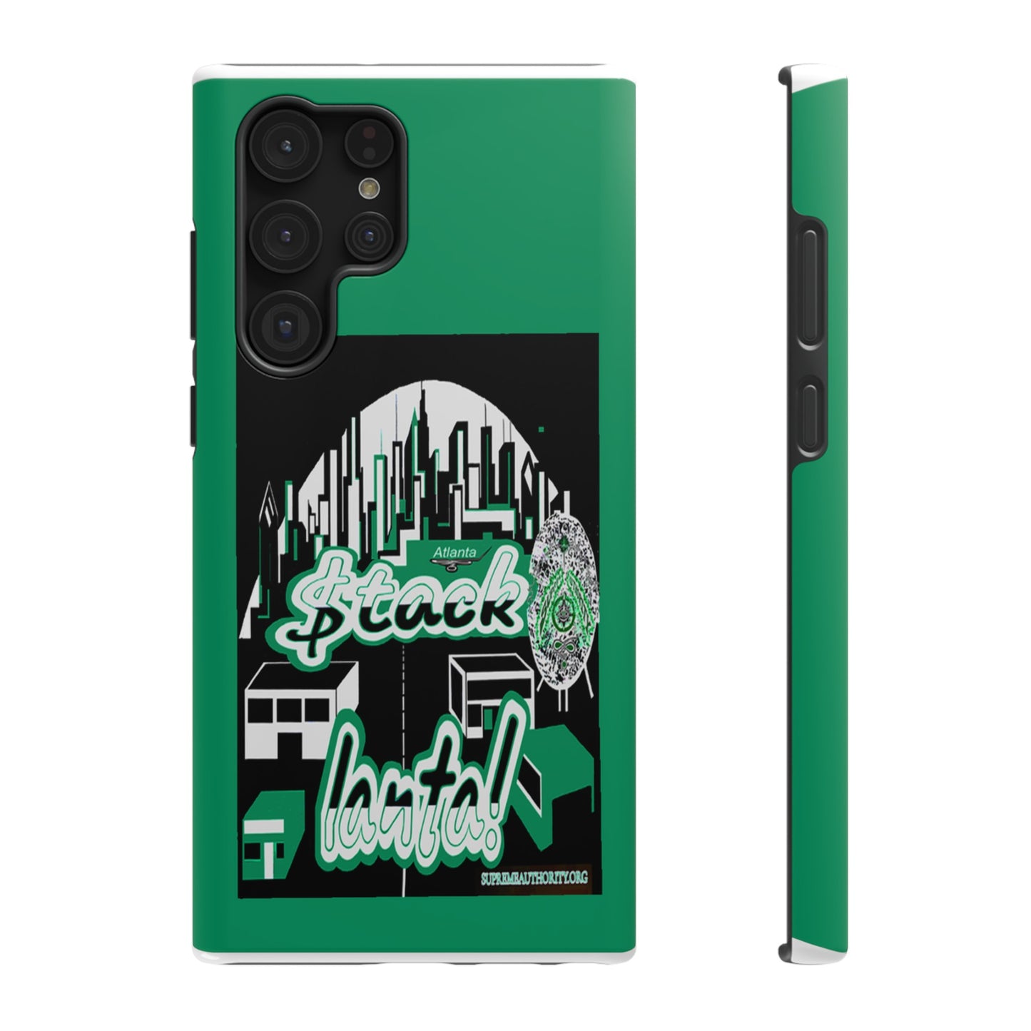 Stack-lanta 2 Remix Green Supreme Authority Samsung  ONLY  -Impact-Resistant Cases