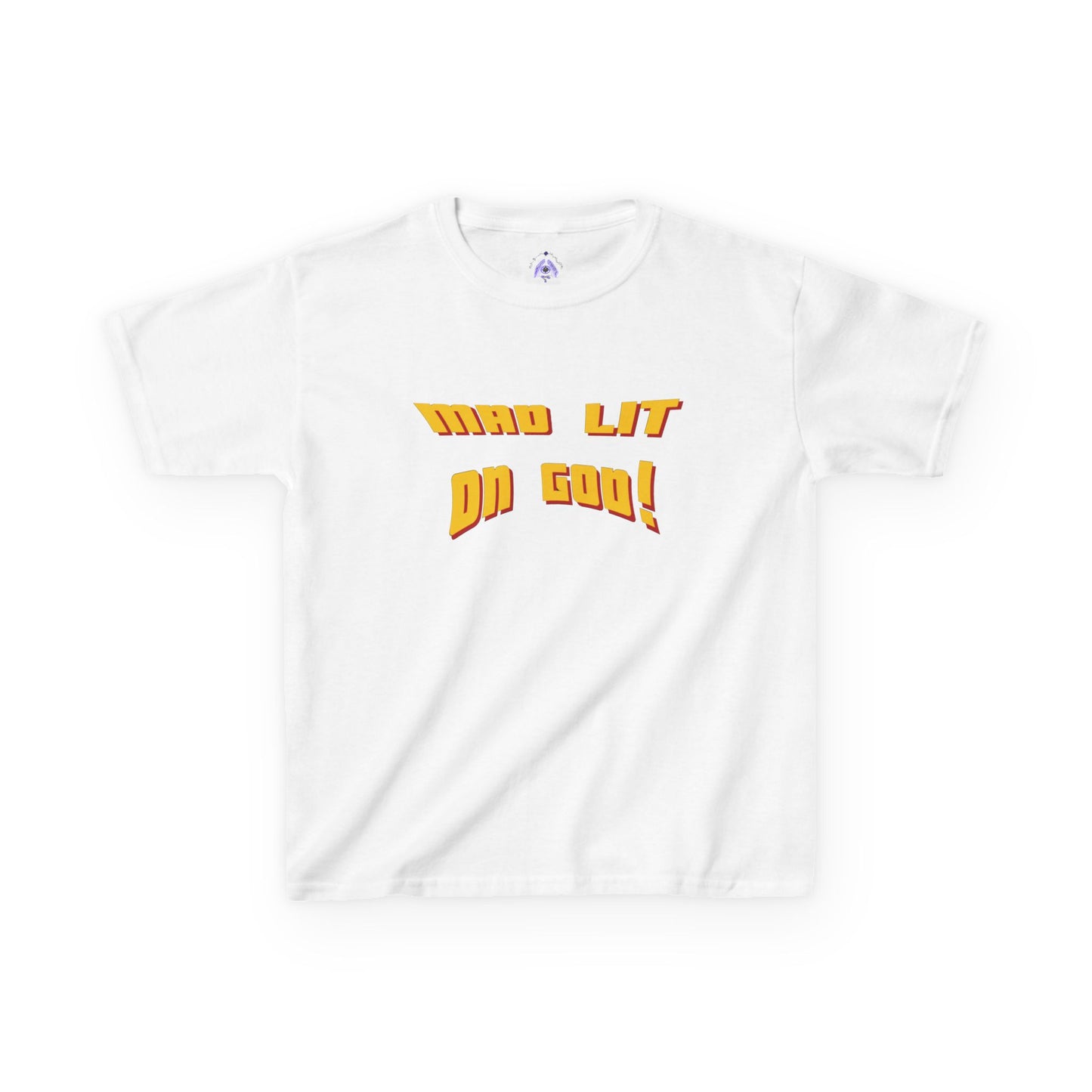 MAD LIT on GOD Supreme Authority brand -Kids Heavy Cotton™ Tee