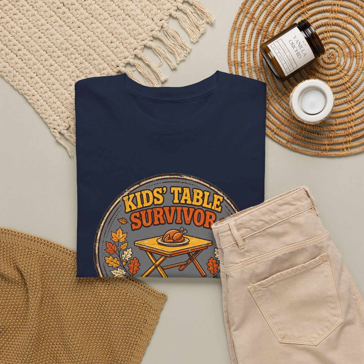 Kids' Table Survivor T-Shirt - Still Waiting To Graduate - Funny Thanksgiving Tee - Budget Edition