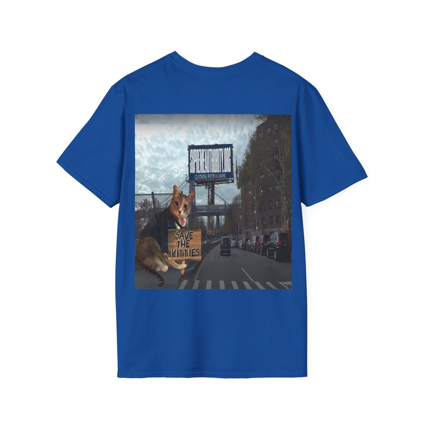 SAVE THE KITTIES - Cat Rescue Fund Raiser - Unisex Soft style T-Shirt