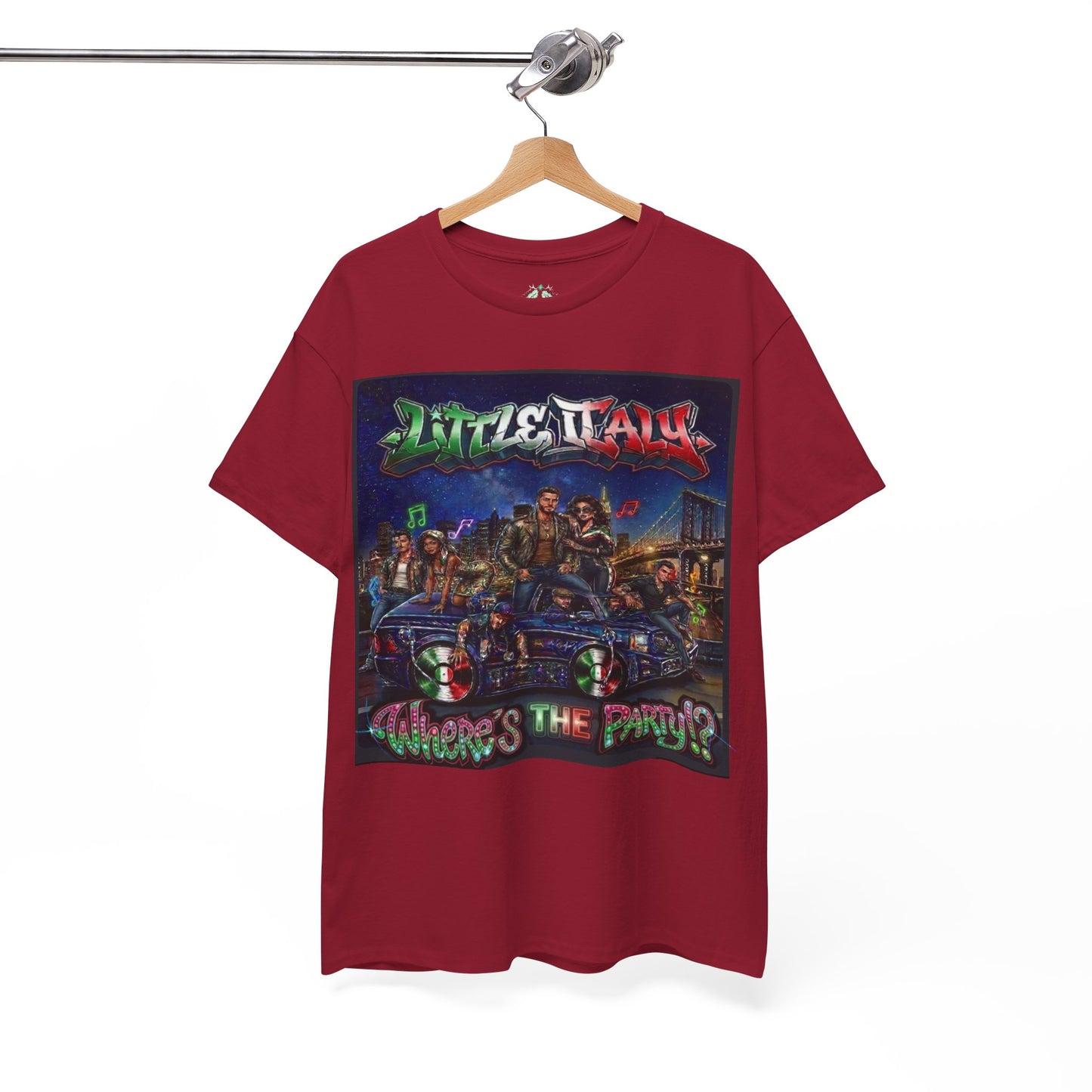 Where's The Party Italian Remix- Supreme Authority -Unisex Heavy Cotton Tee
