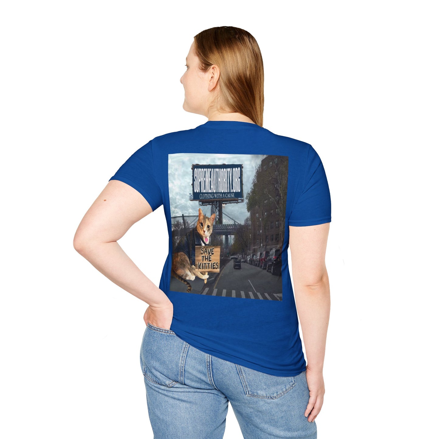 SAVE THE KITTIES - Cat Rescue Fund Raiser - Unisex Soft style T-Shirt