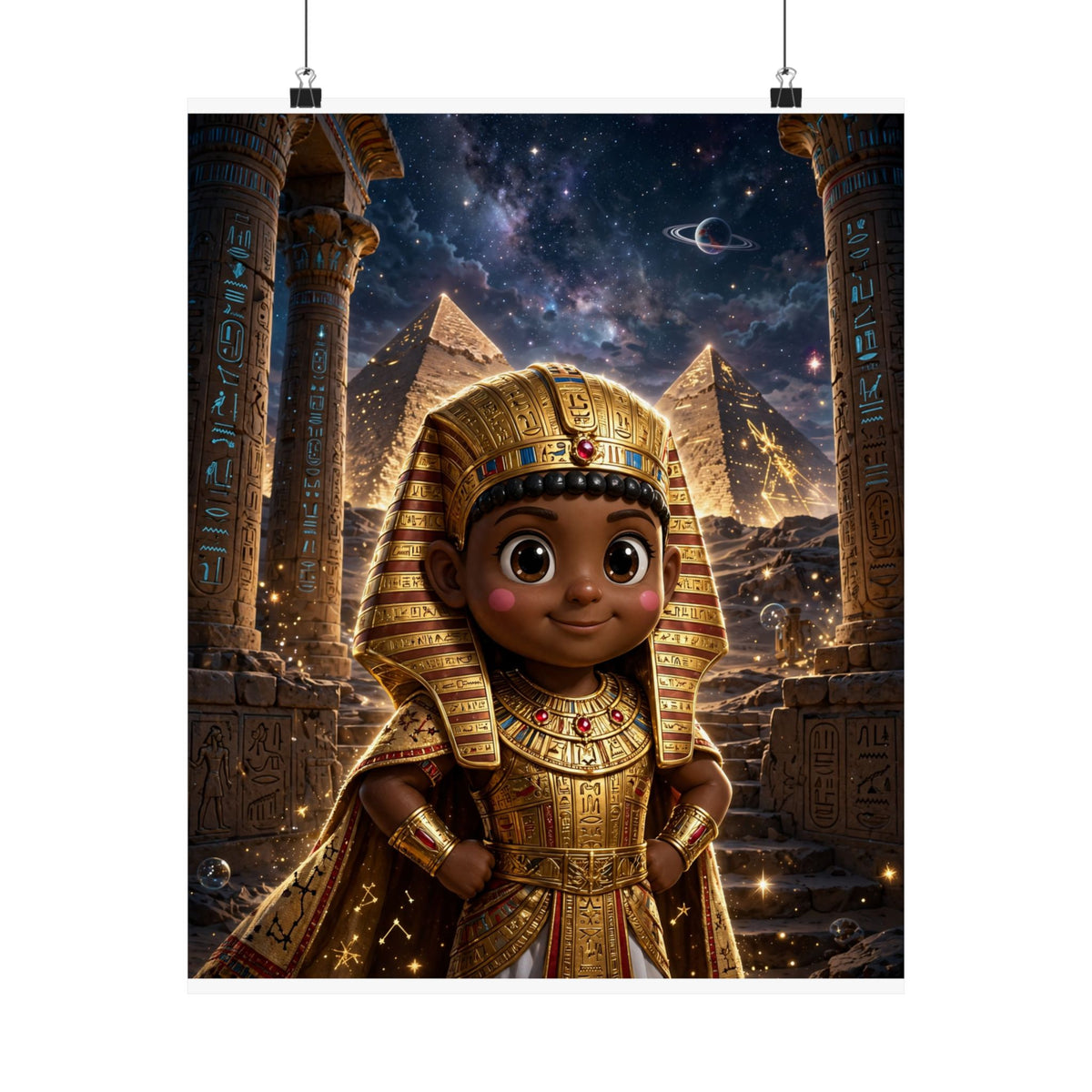 SEFU — Cinematic Little Pharaoh from the Stars — Kids Room Poster