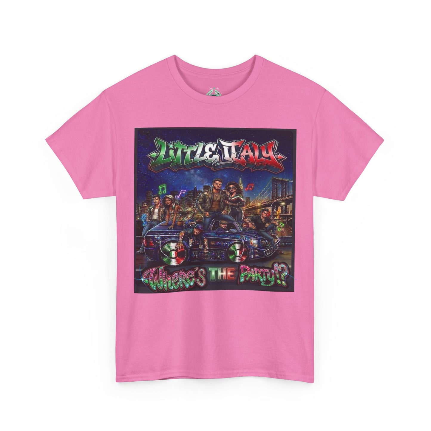 Where's The Party Italian Remix- Supreme Authority -Unisex Heavy Cotton Tee