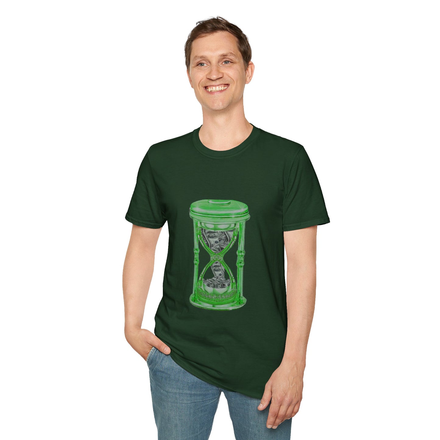 MY Time is MONEY Green - Unisex Softstyle T-Shirt