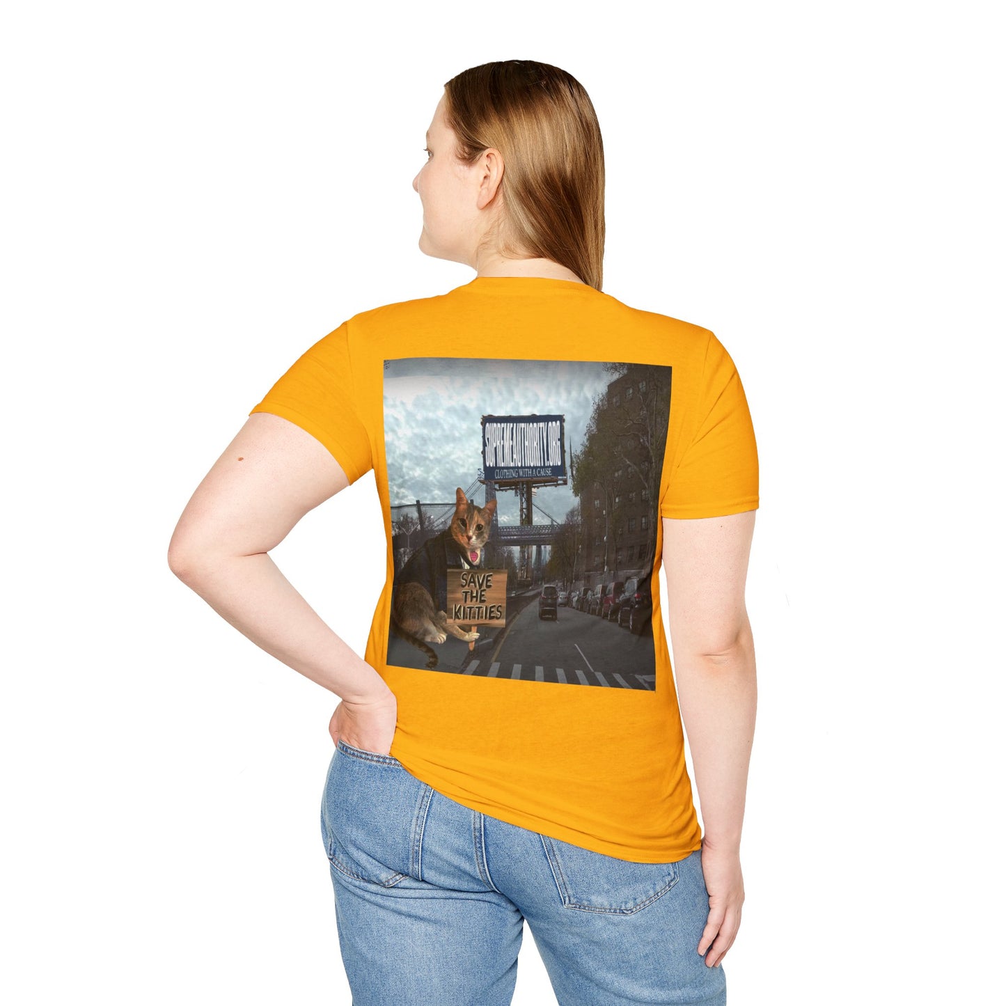 SAVE THE KITTIES - Cat Rescue Fund Raiser - Unisex Soft style T-Shirt