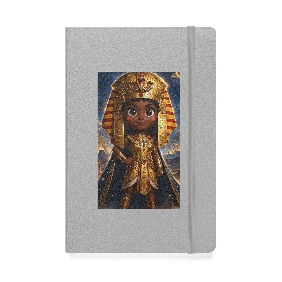 Amara — Cinematic Little Pharaoh from the Stars — Kids Hardcover Notebook