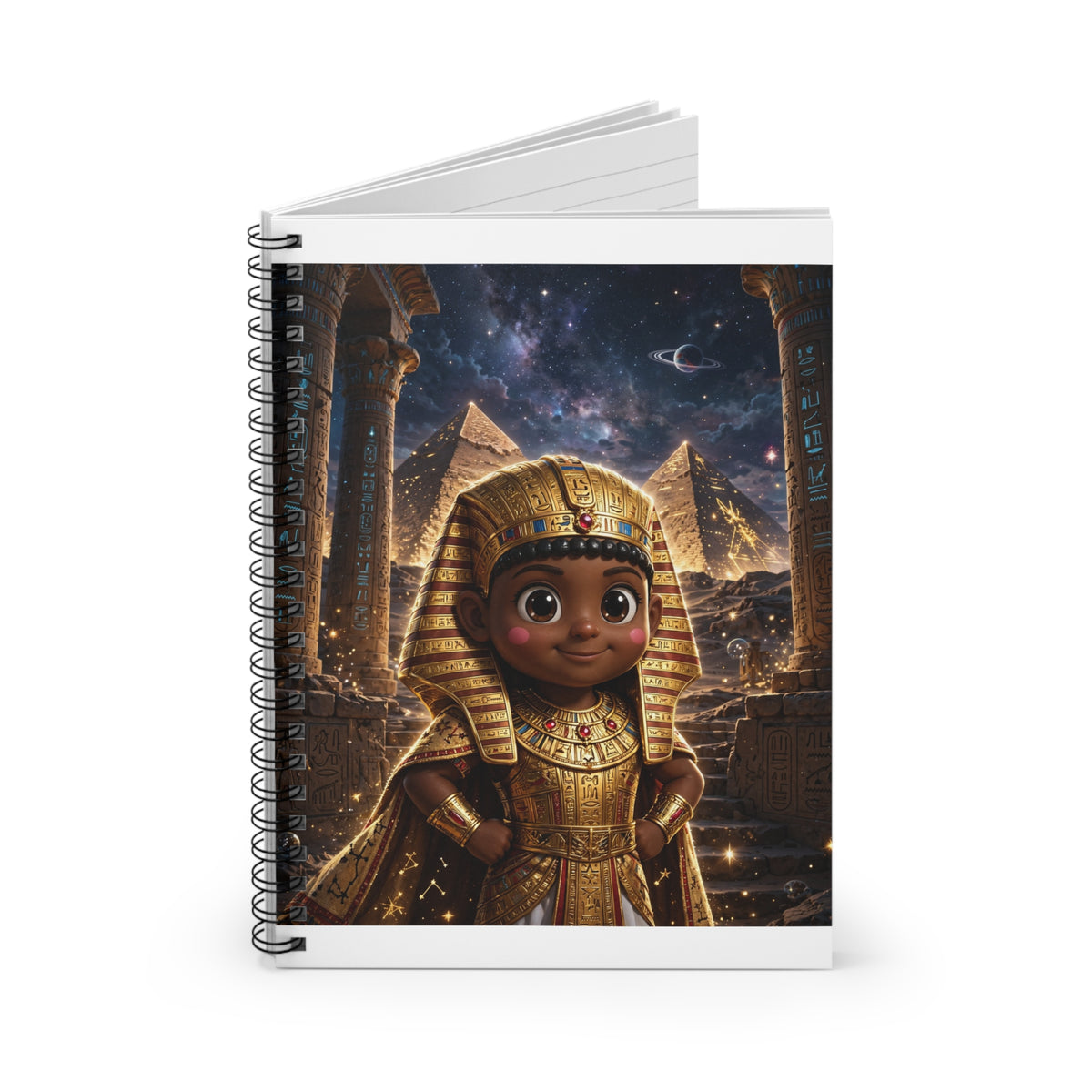 SEFU — Cinematic Little Pharaoh from the Stars — Kids Spiral Notebook