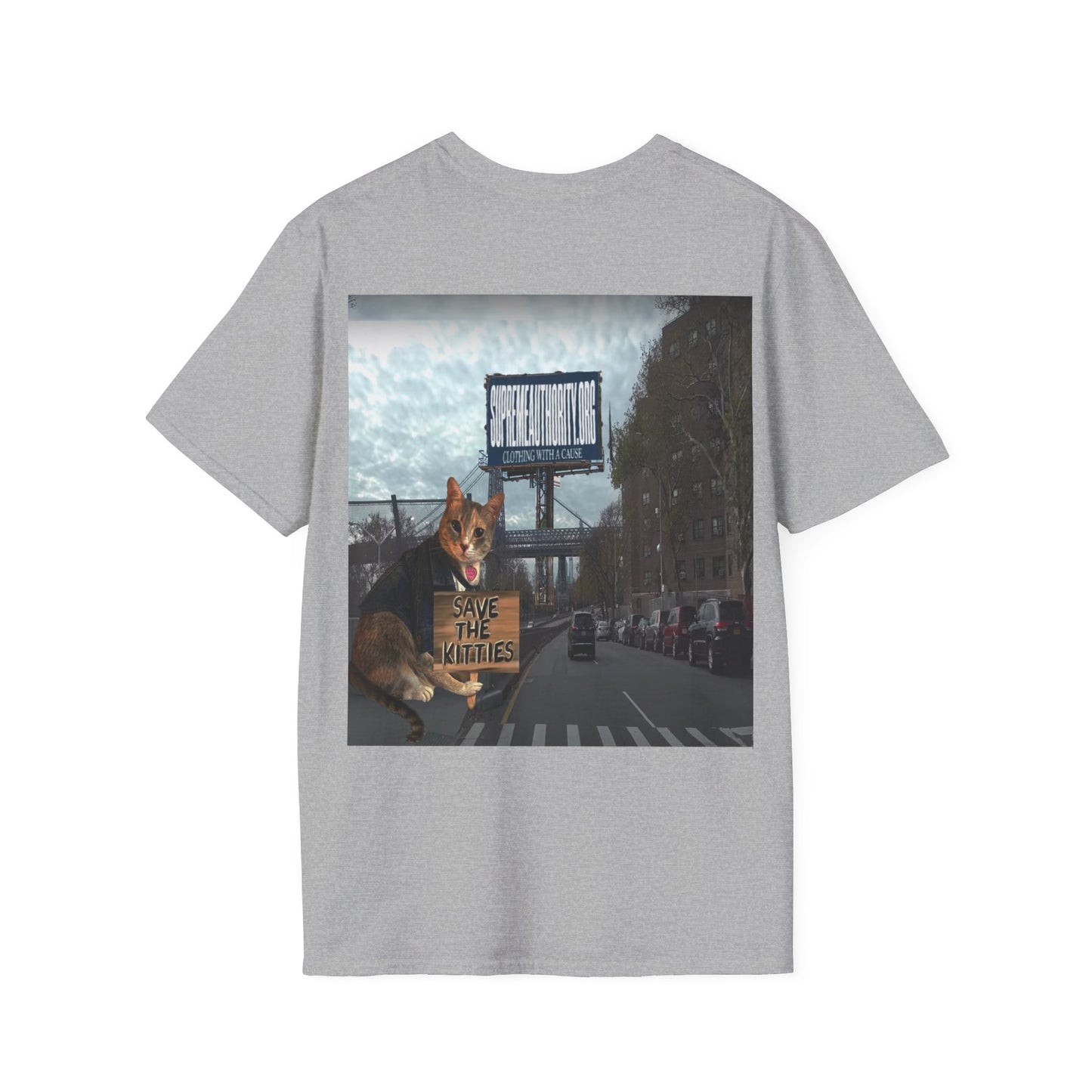 SAVE THE KITTIES - Cat Rescue Fund Raiser - Unisex Soft style T-Shirt