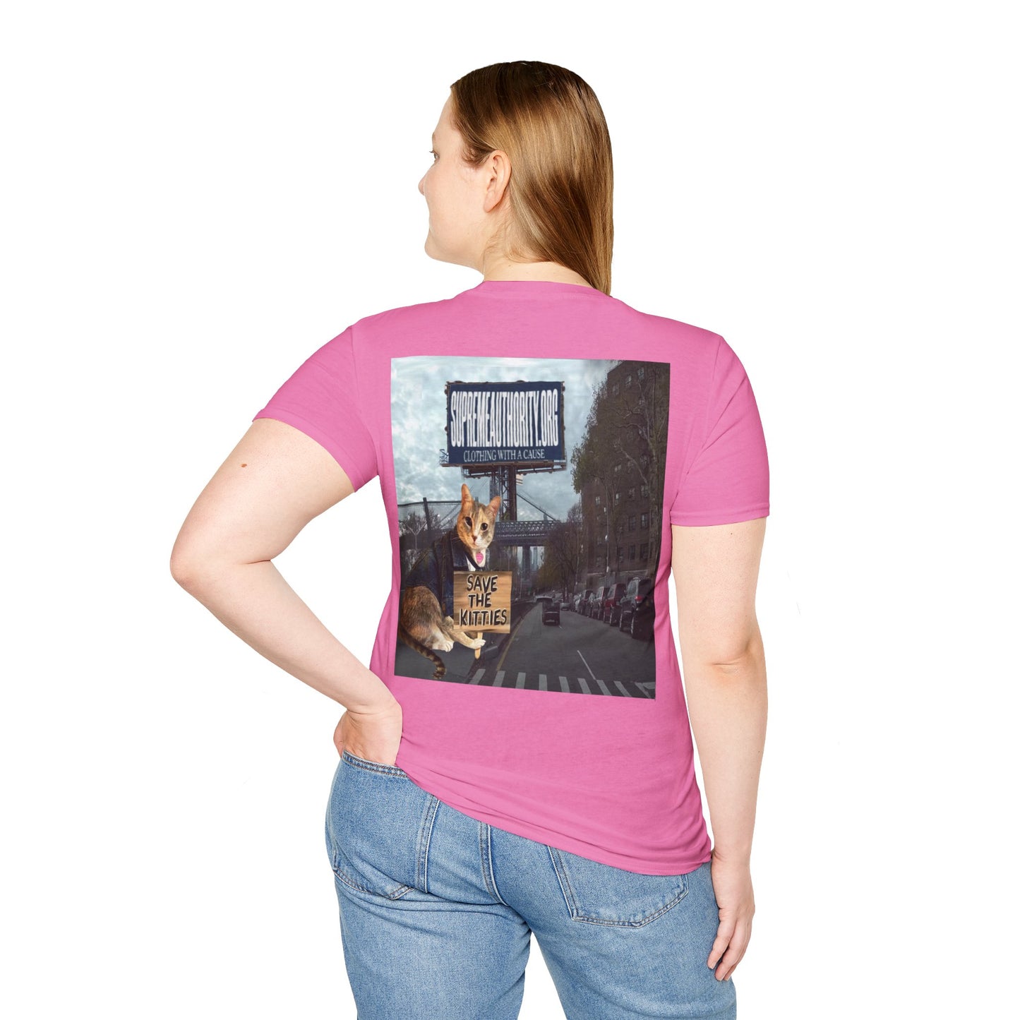 SAVE THE KITTIES - Cat Rescue Fund Raiser - Unisex Soft style T-Shirt