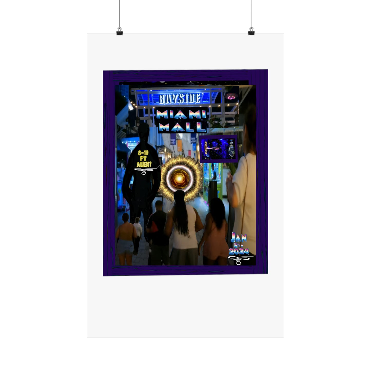 Copy of Miami Alien Mall 2 Matte Vertical Posters