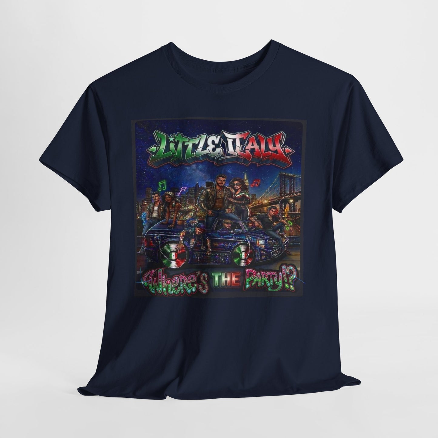 Where's The Party Italian Remix- Supreme Authority -Unisex Heavy Cotton Tee