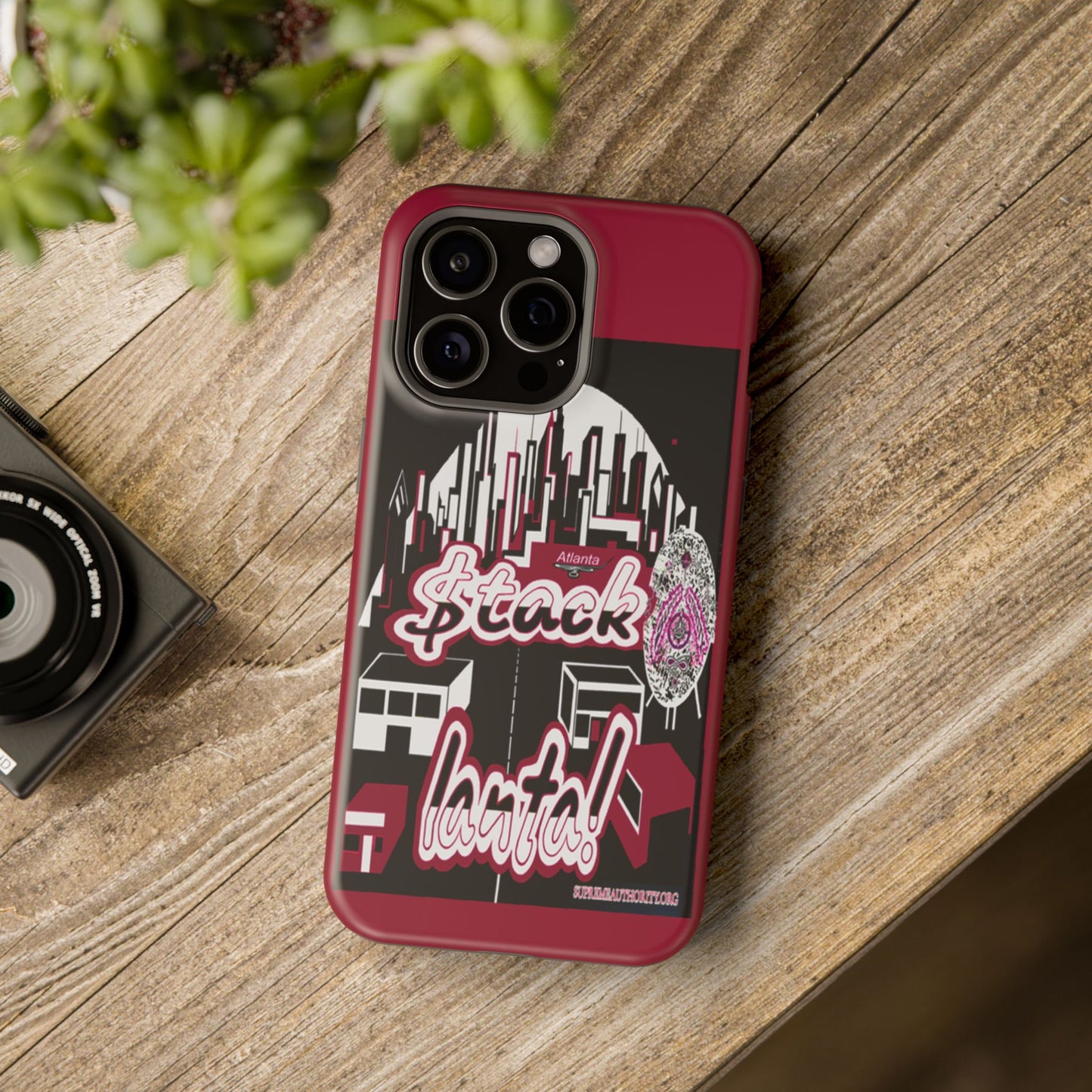 Stack-lanta 2!Remix Red Supreme Authority Iphone ONLY -Impact-Resistant Cases