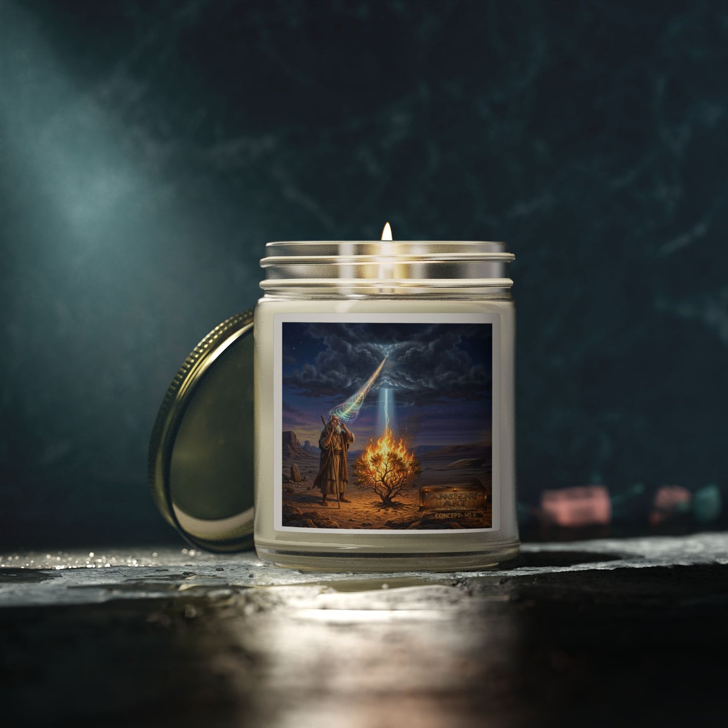 Ancient Art Concept 6 -Scented Candles, Coconut Apricot Wax (4oz, 9oz)