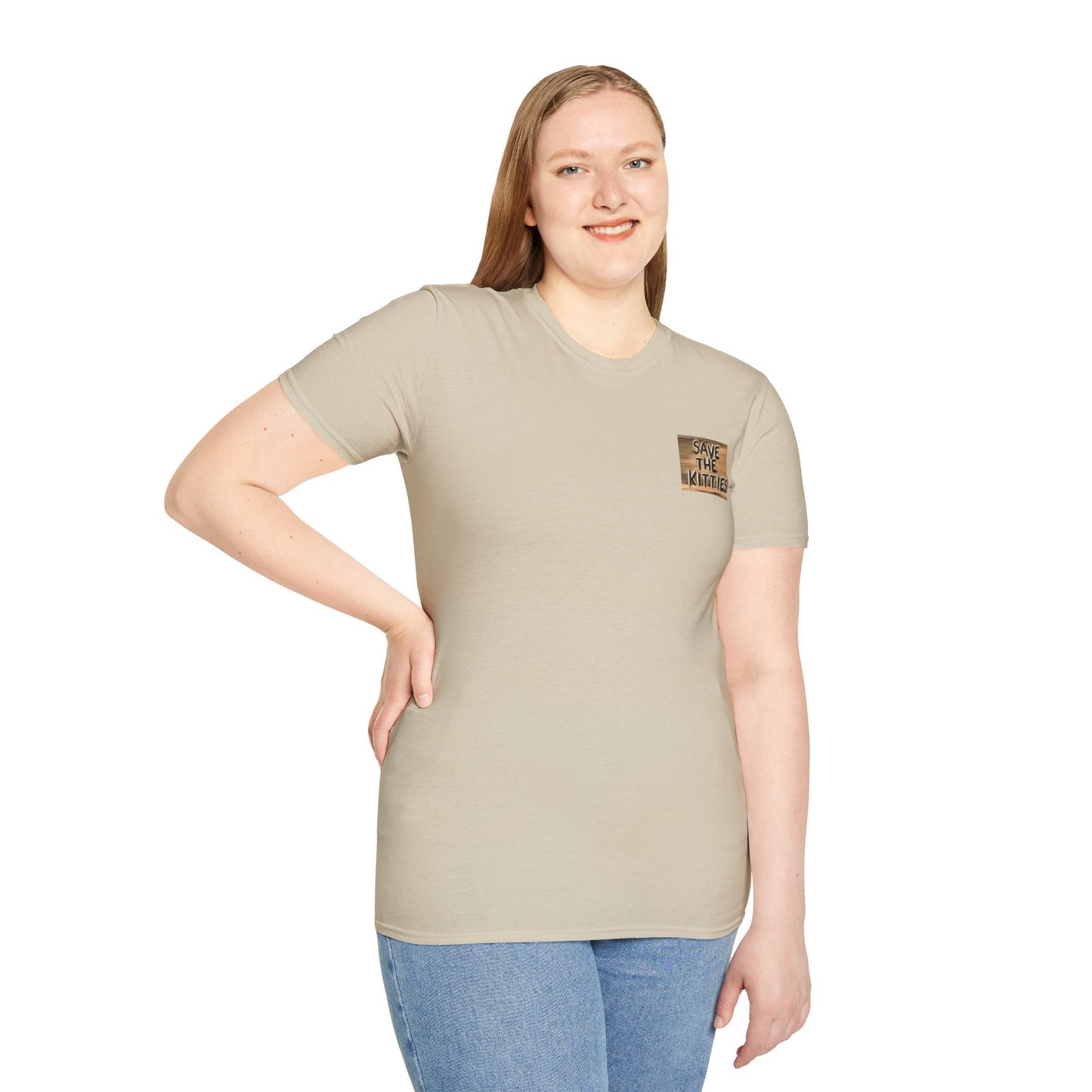 SAVE THE KITTIES - Cat Rescue Fund Raiser - Unisex Soft style T-Shirt