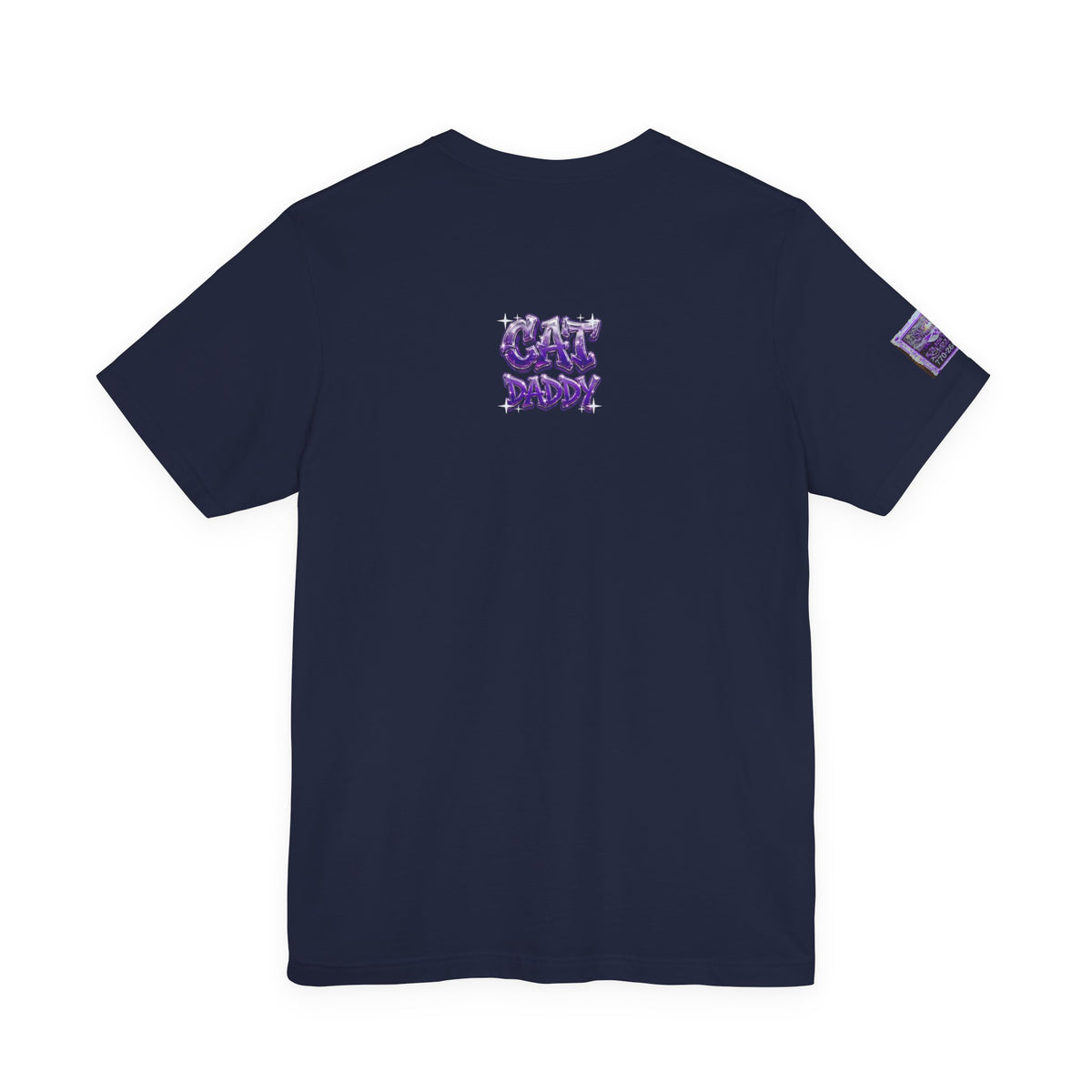 Cat Daddy Graffiti T-Shirt - Purple Chrome, Back + Sleeve Edition