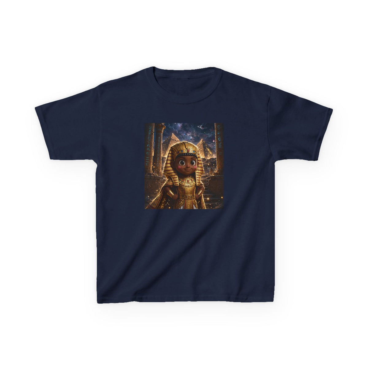 SEFU — Cinematic Little Pharaoh from the Stars — Kids Tee (Budget Edition)