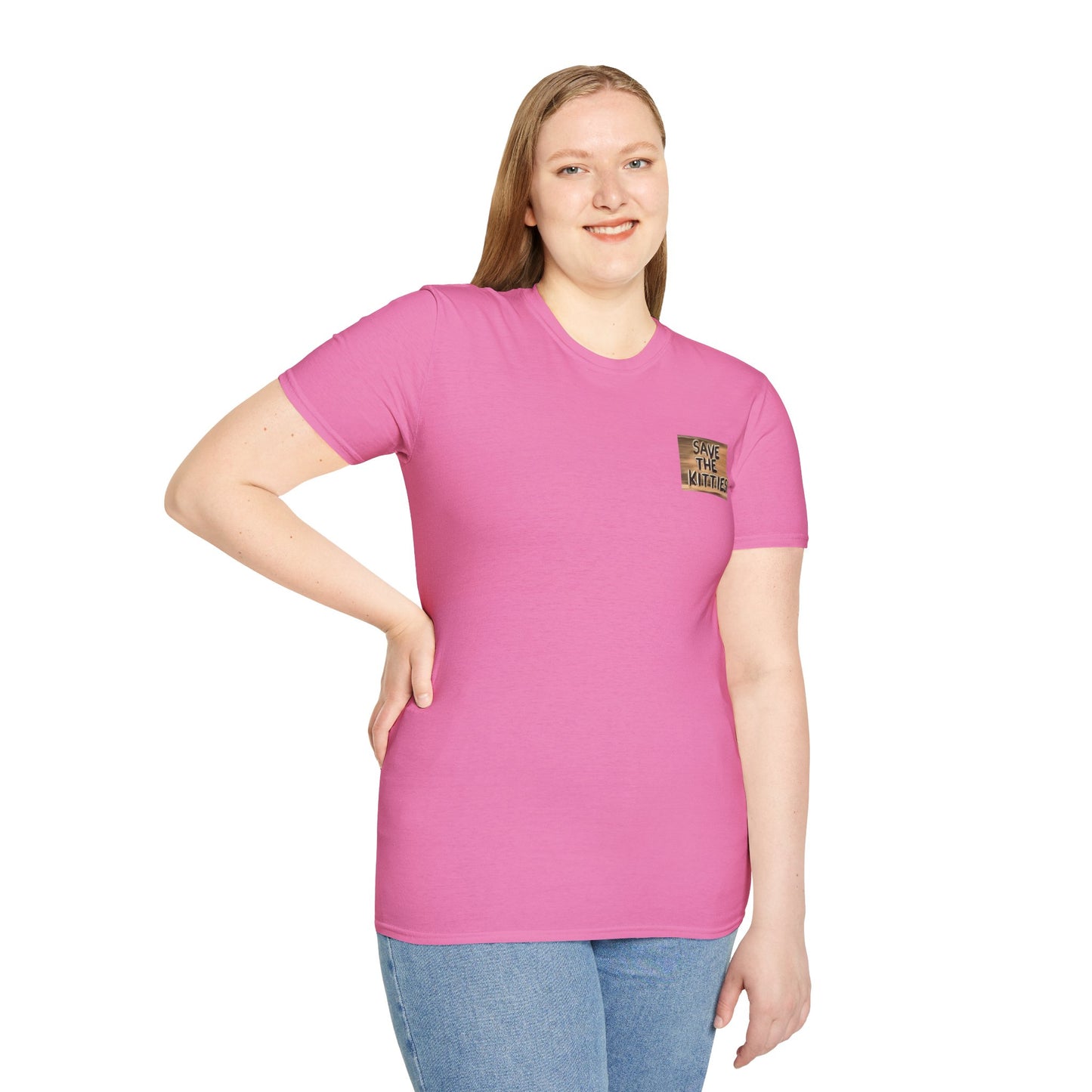 SAVE THE KITTIES - Cat Rescue Fund Raiser - Unisex Soft style T-Shirt