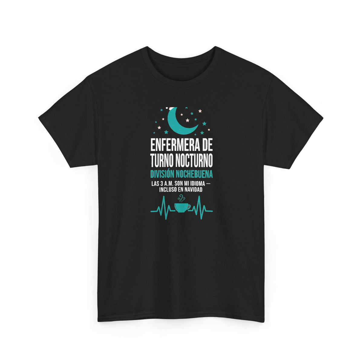 Enfermera de Turno Nocturno - Division Nochebuena - Camiseta de Navidad en Espanol - Edicion Economica