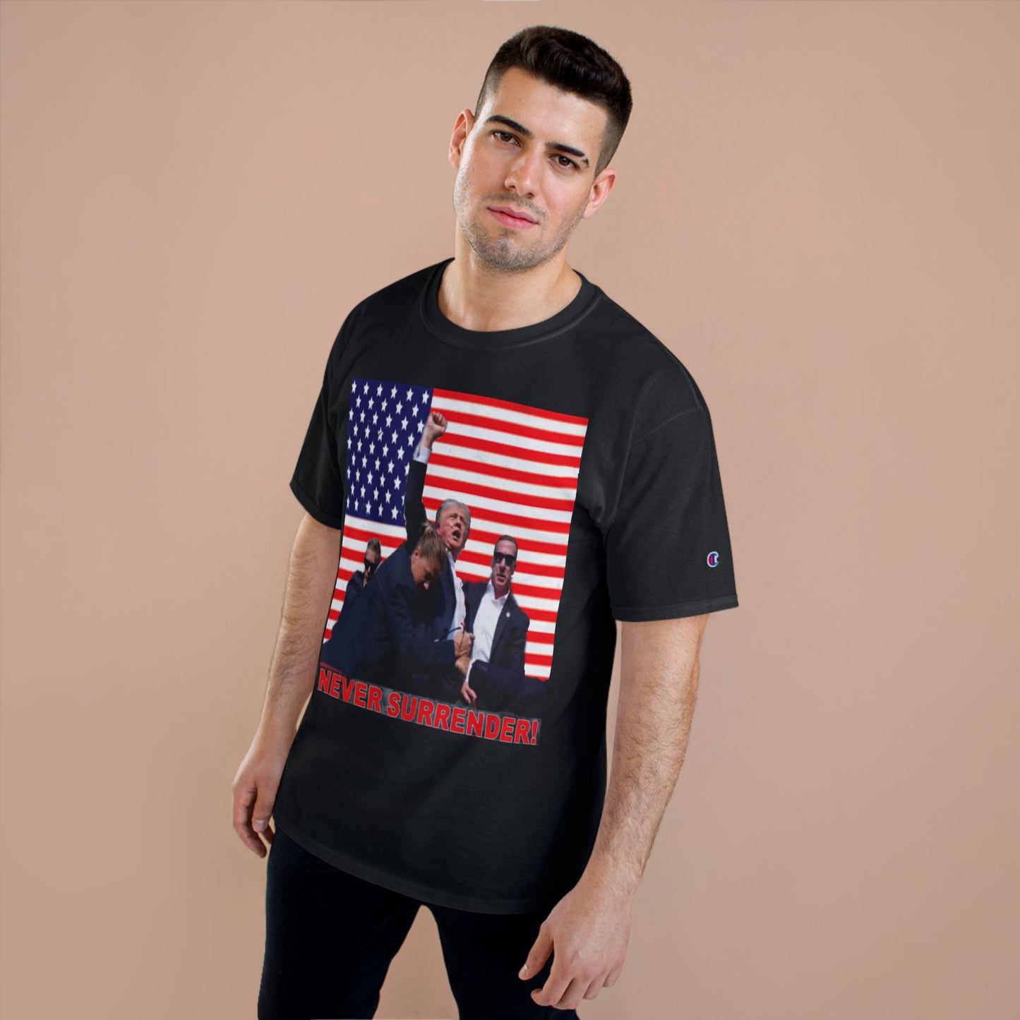 Trump Never Surrender Champion T-Shirt