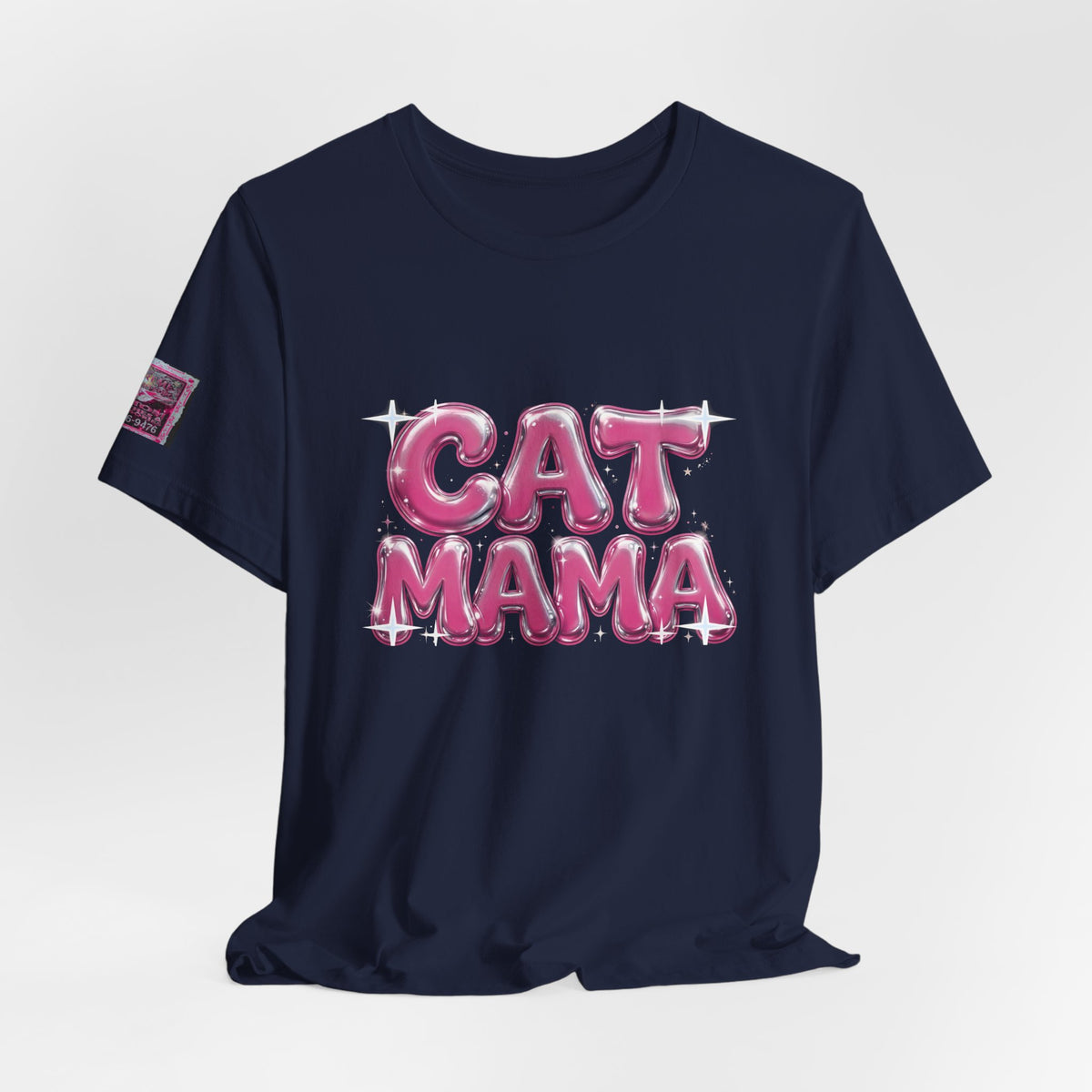 Cat Mama Graffiti T-Shirt - Pink Chrome, Back + Sleeve Edition
