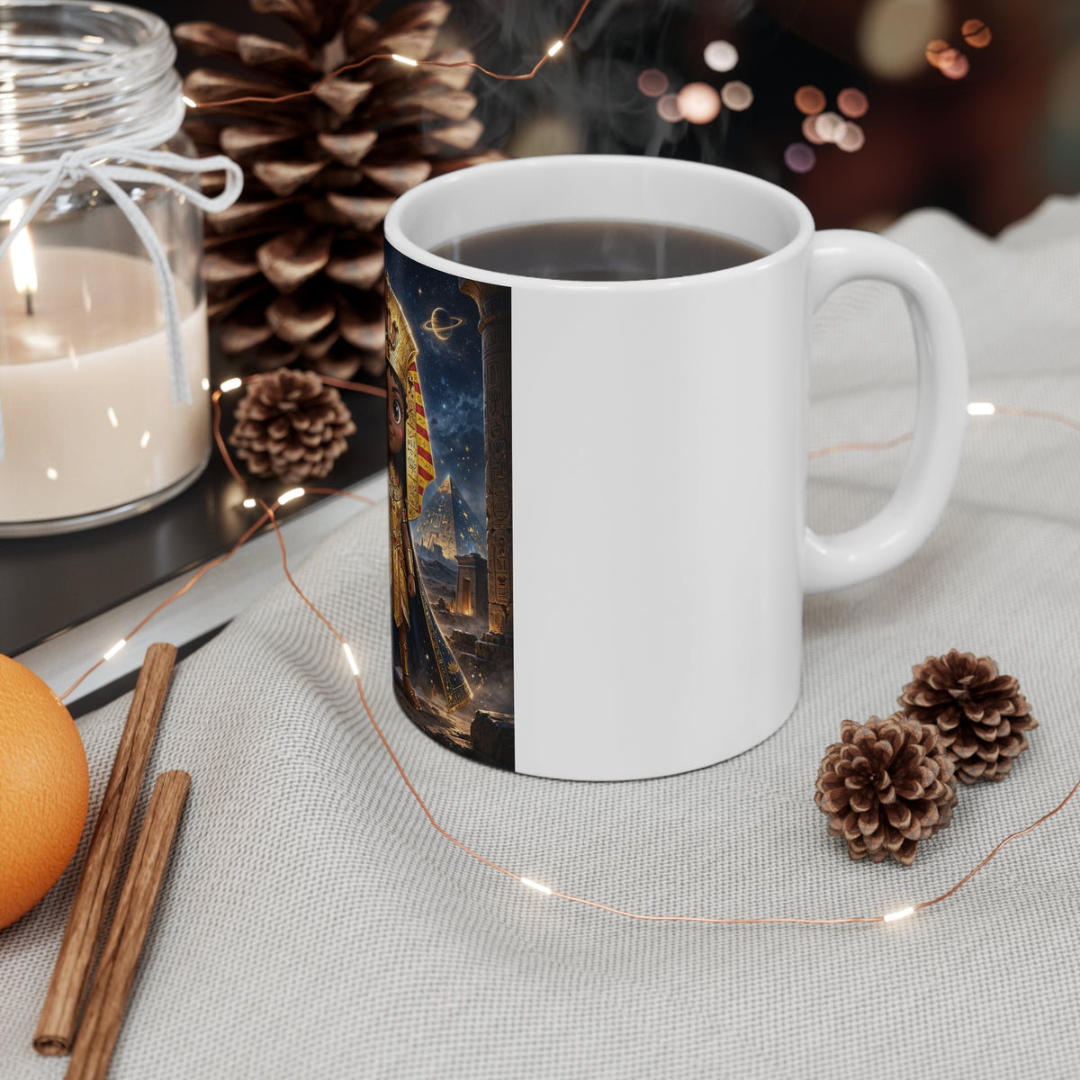 Amara — Cinematic Little Pharaoh from the Stars — Kids Mug