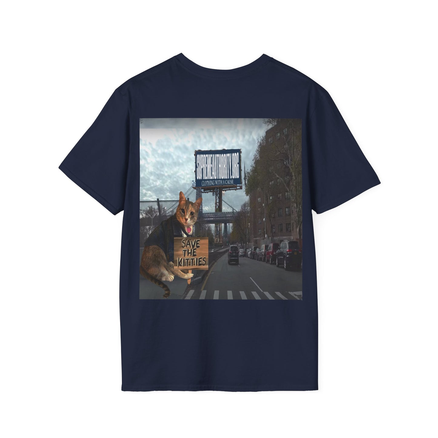 SAVE THE KITTIES - Cat Rescue Fund Raiser - Unisex Soft style T-Shirt