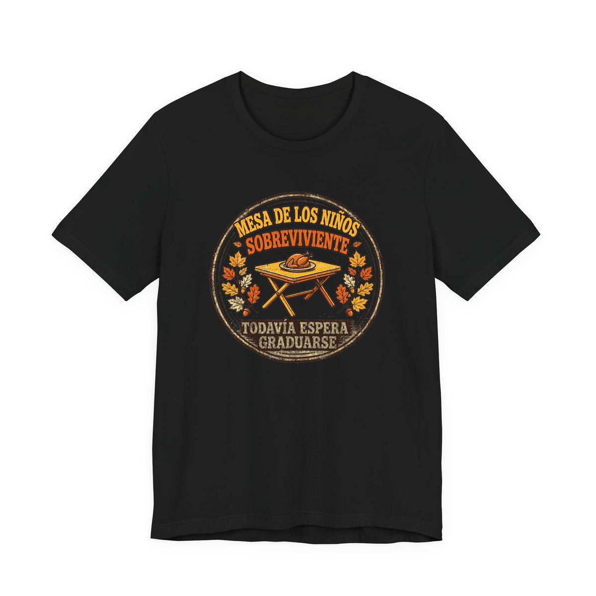Sobreviviente de la Mesa de los Ninos - Camiseta de Accion de Gracias en Espanol