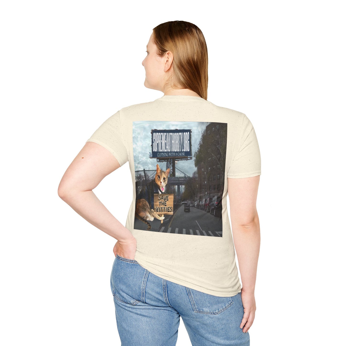 SAVE THE KITTIES - Cat Rescue Fund Raiser - Unisex Soft style T-Shirt