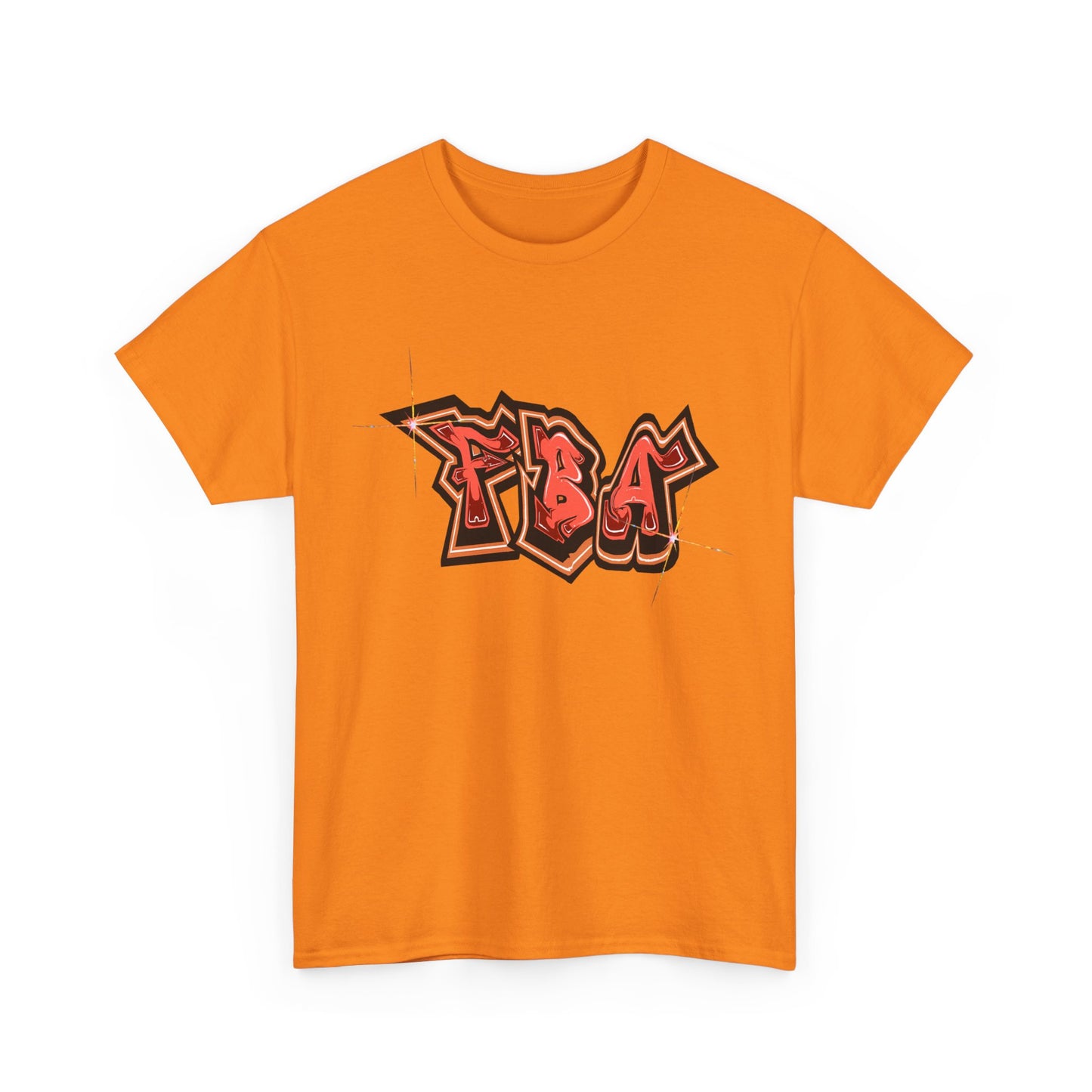 FBA Bling, Graffiti Art Unisex Heavy Cotton Tee, Streetwear T-Shirt, Urban Fashion, Casual Wear, Graphic Tee, Gift for Young Adults