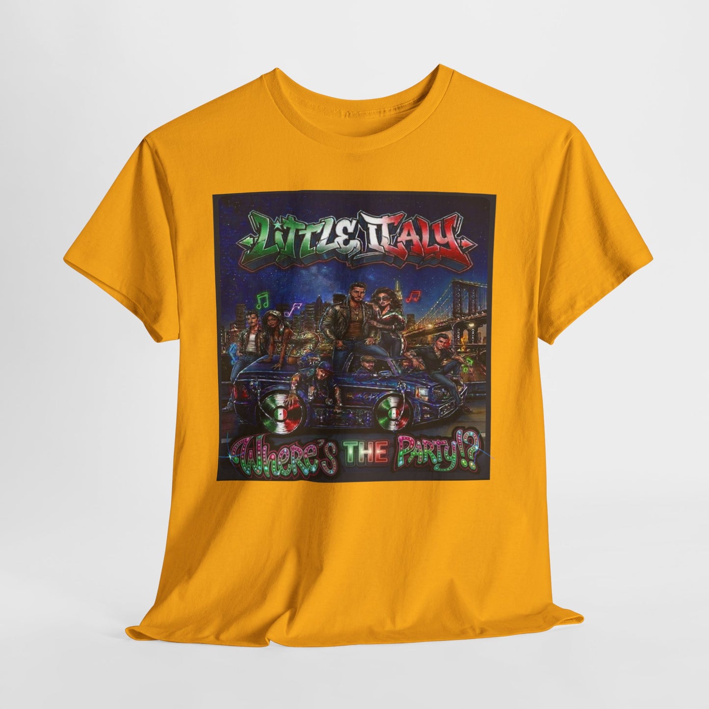 Where's The Party Italian Remix- Supreme Authority -Unisex Heavy Cotton Tee