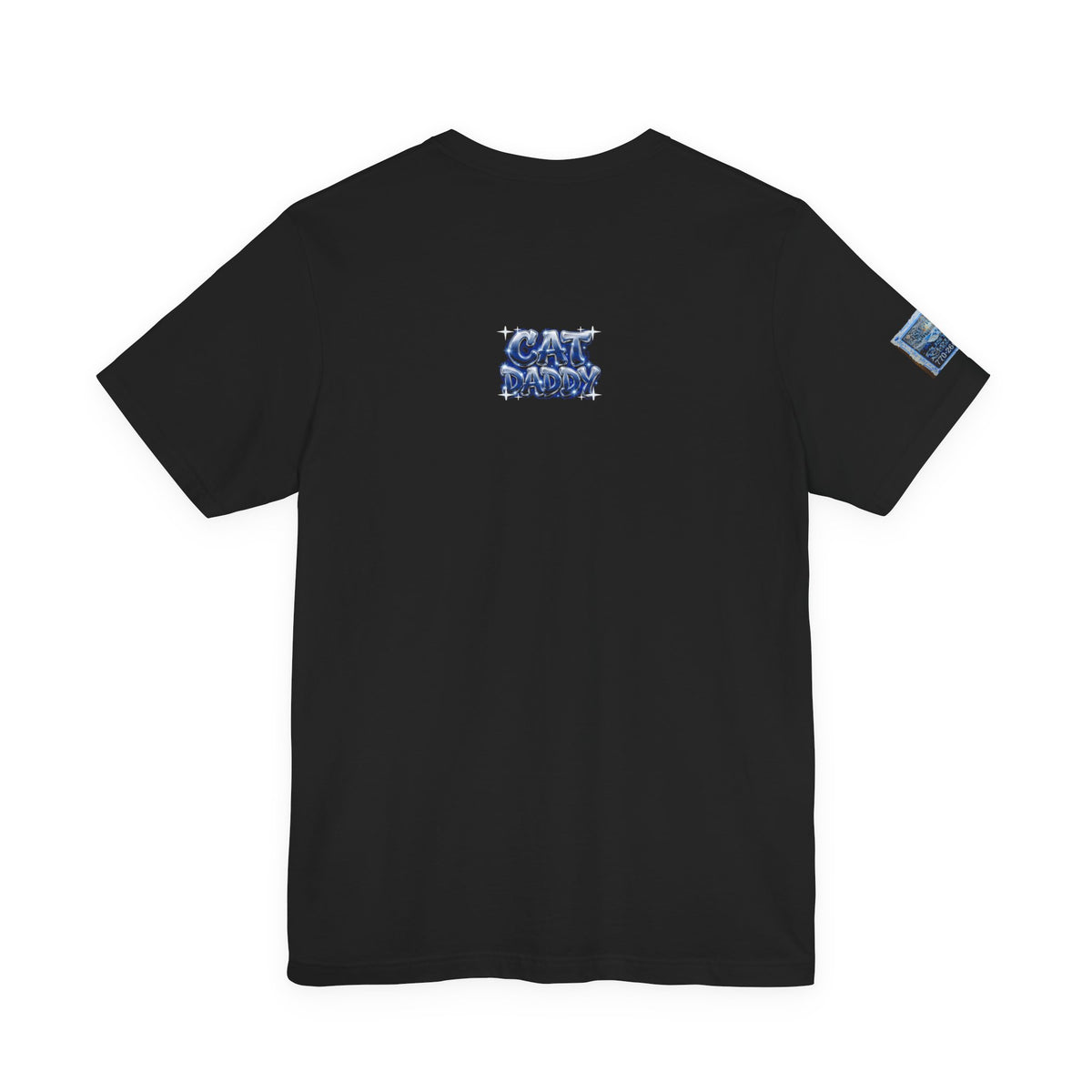 Cat Daddy Graffiti T-Shirt - Dark Blue Airbrush, Back + Sleeve Edition