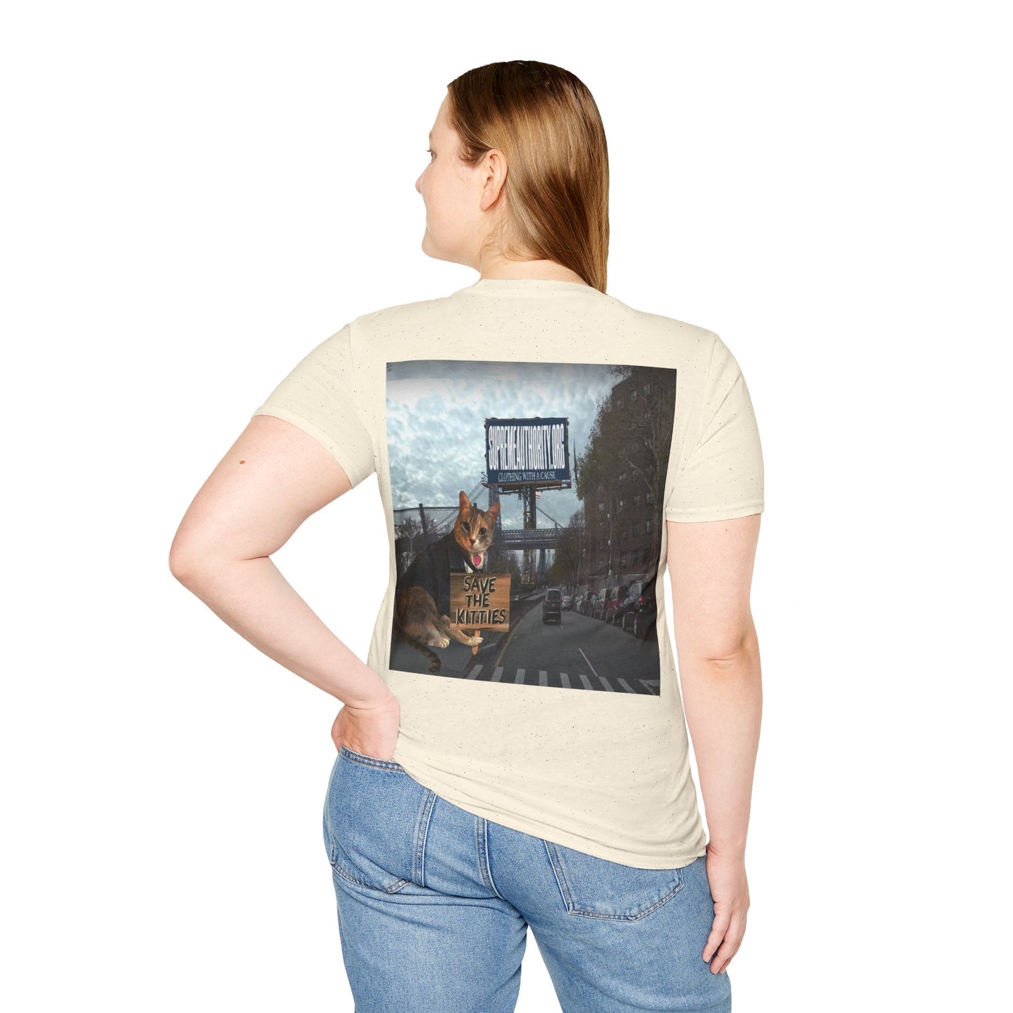 SAVE THE KITTIES - Cat Rescue Fund Raiser - Unisex Soft style T-Shirt