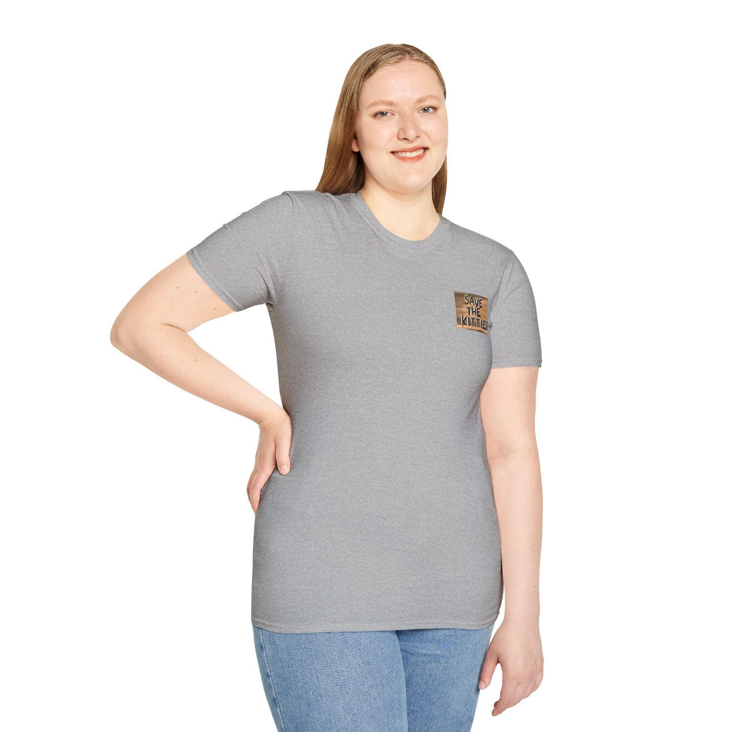 SAVE THE KITTIES - Cat Rescue Fund Raiser - Unisex Soft style T-Shirt
