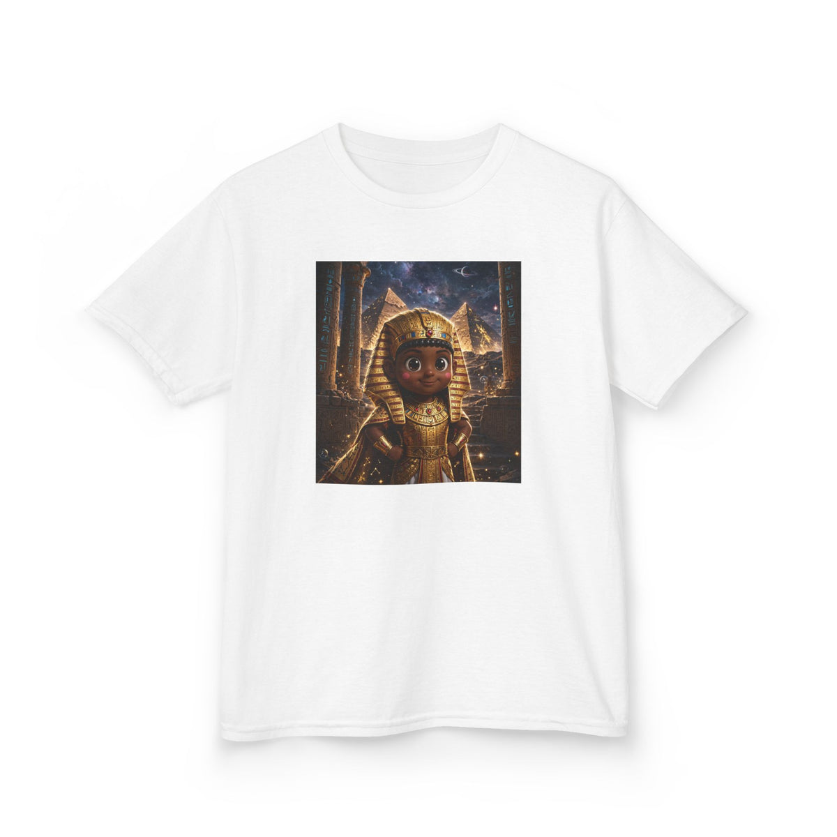 SEFU — Cinematic Little Pharaoh from the Stars — Kids Tee (Budget Edition)