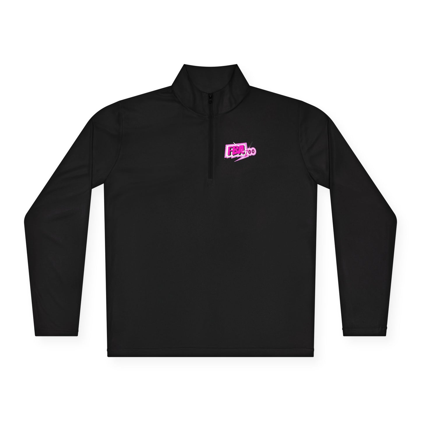 Quarter-Zip Pullover — Retro Pink "FBA 100" Logo Pullover