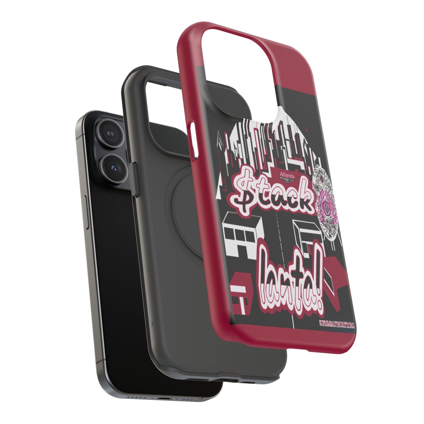 Stack-lanta 2!Remix Red Supreme Authority Iphone ONLY -Impact-Resistant Cases