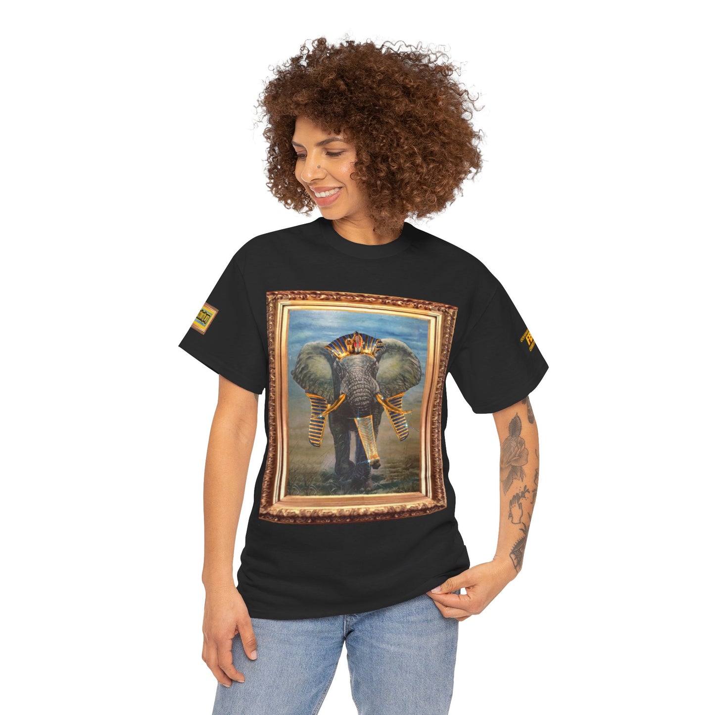 African elephant remix FBA 100 By Supreme Authority -Unisex Heavy Cotton Tee