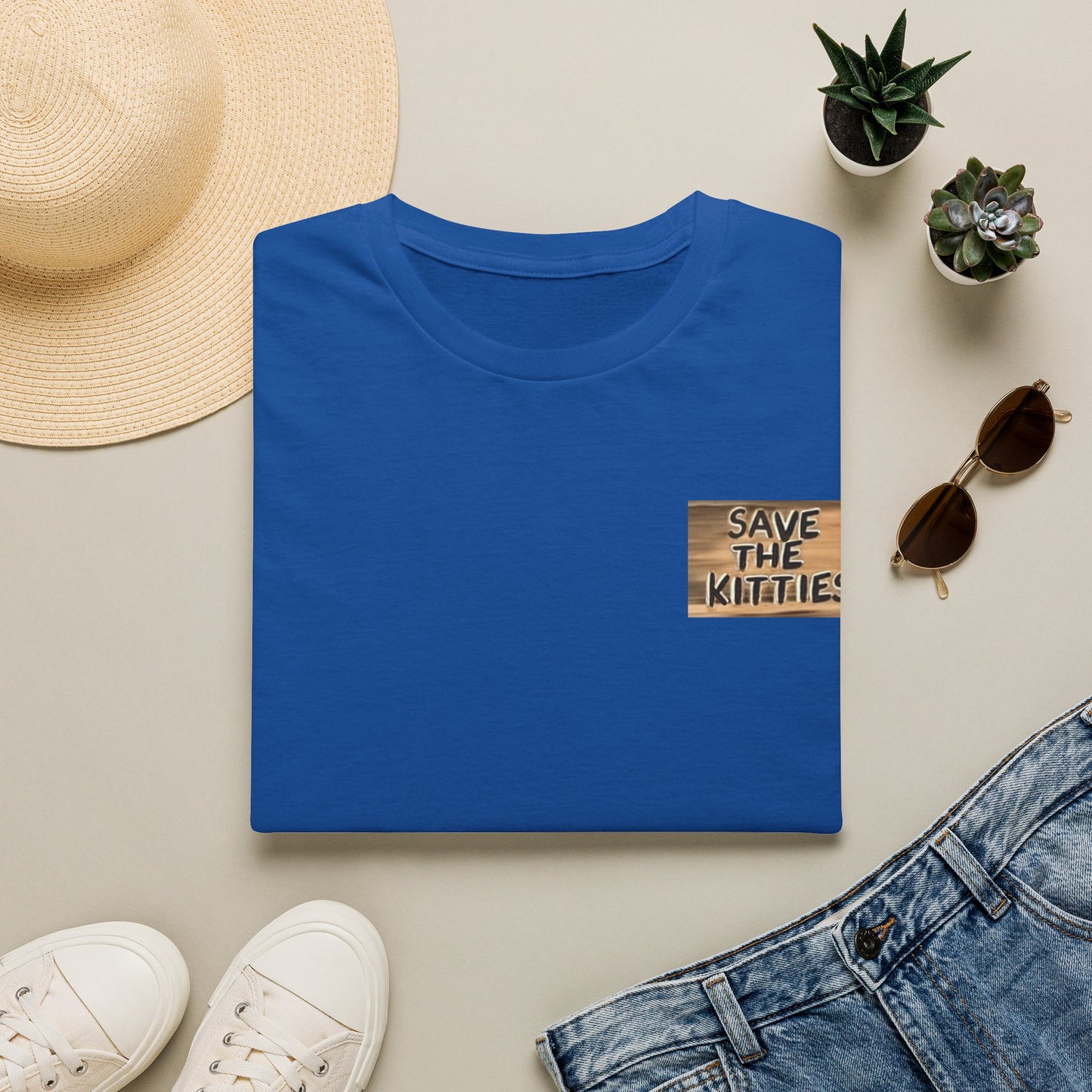 SAVE THE KITTIES - Cat Rescue Fund Raiser - Unisex Soft style T-Shirt