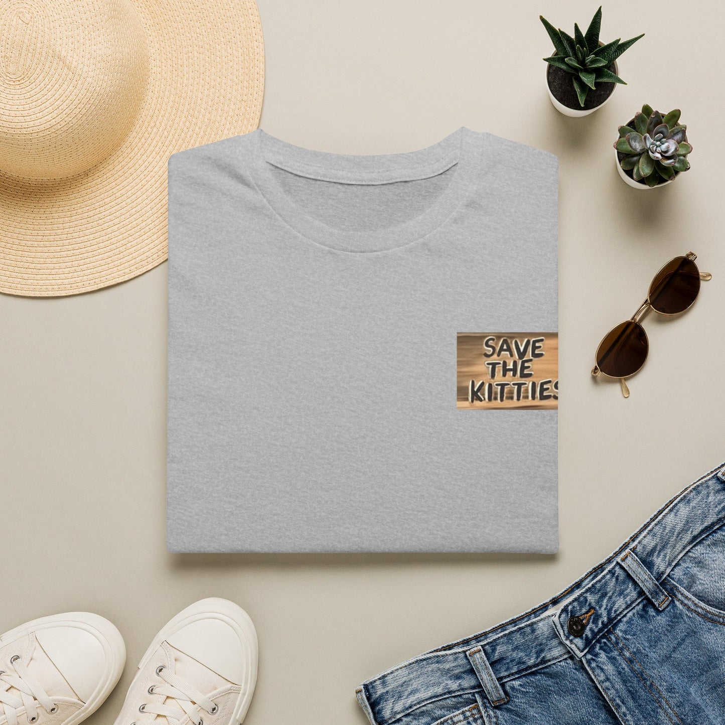 SAVE THE KITTIES - Cat Rescue Fund Raiser - Unisex Soft style T-Shirt