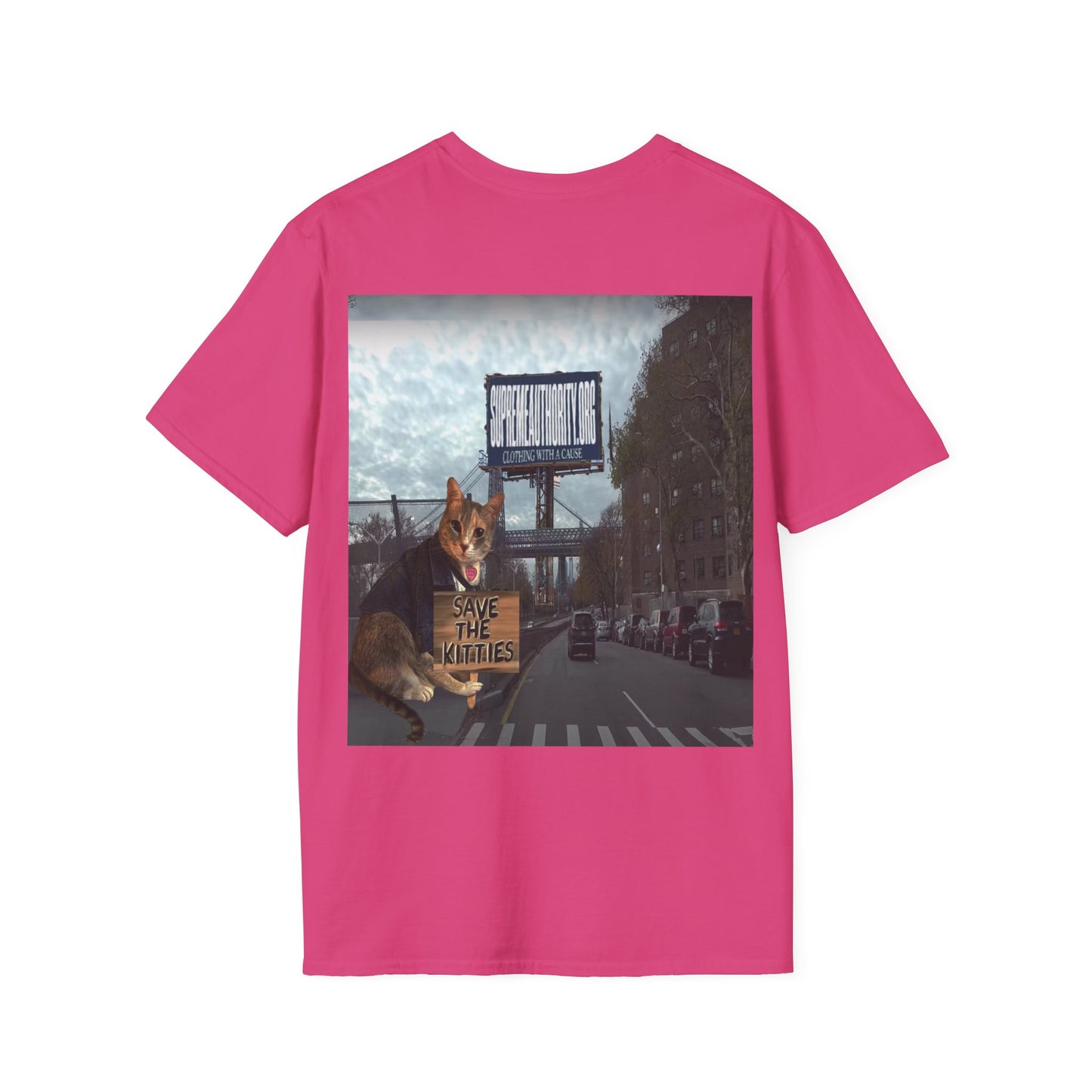 SAVE THE KITTIES - Cat Rescue Fund Raiser - Unisex Soft style T-Shirt
