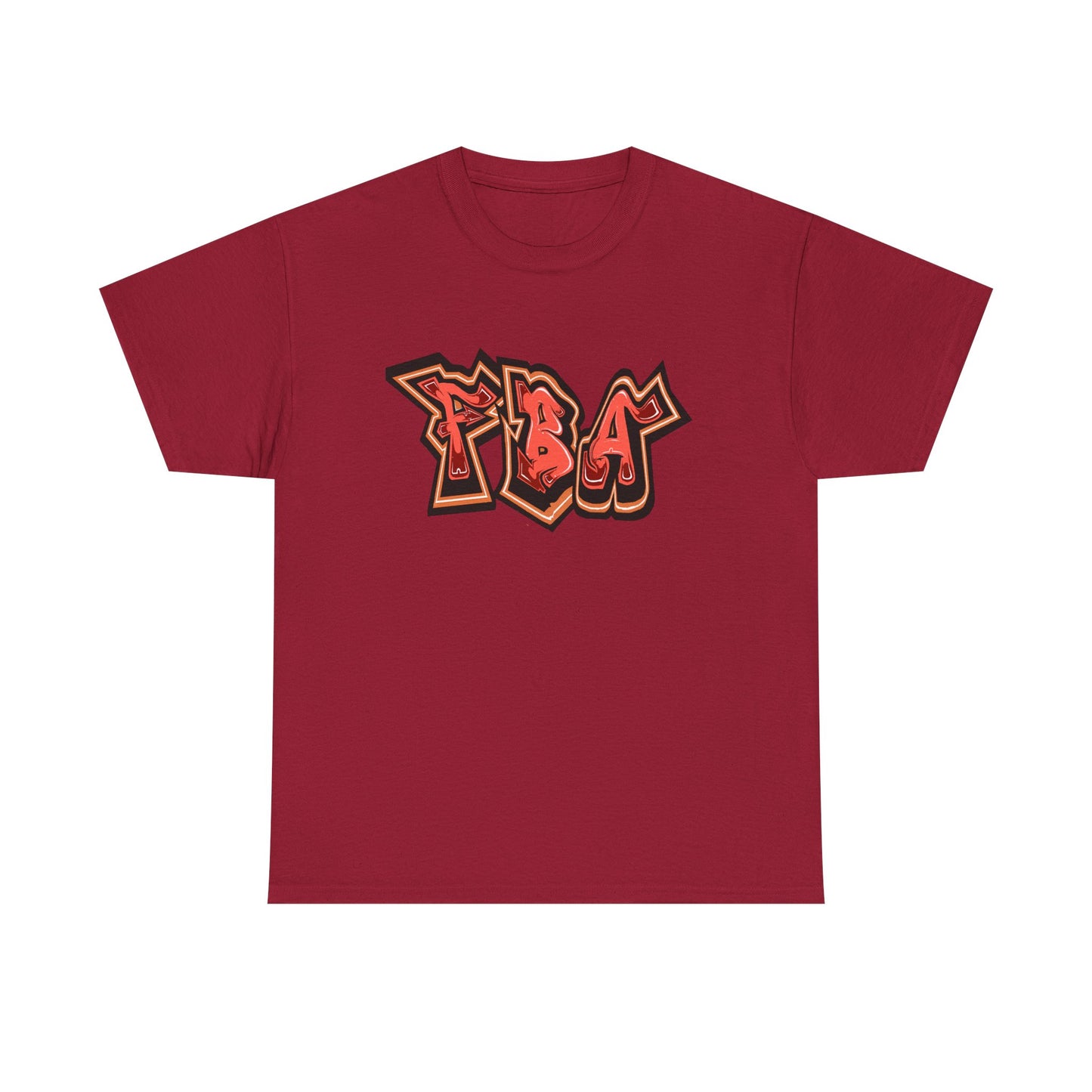 FBA First Fire ,Graffiti Style Unisex Heavy Cotton Tee, Streetwear T-Shirt, Urban Fashion Top, Casual Everyday Wear, Gift for Hip-Hop Lovers