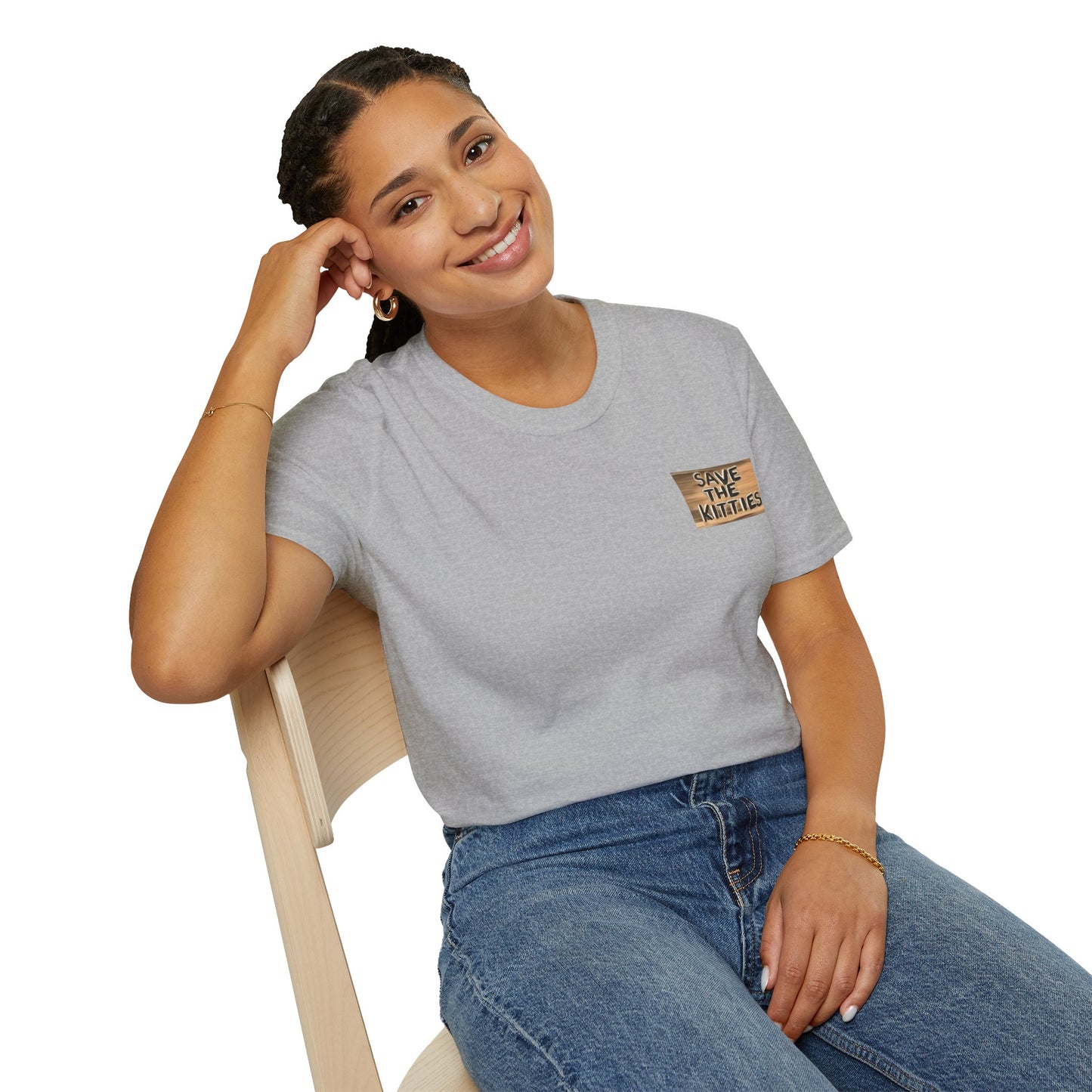 SAVE THE KITTIES - Cat Rescue Fund Raiser - Unisex Soft style T-Shirt