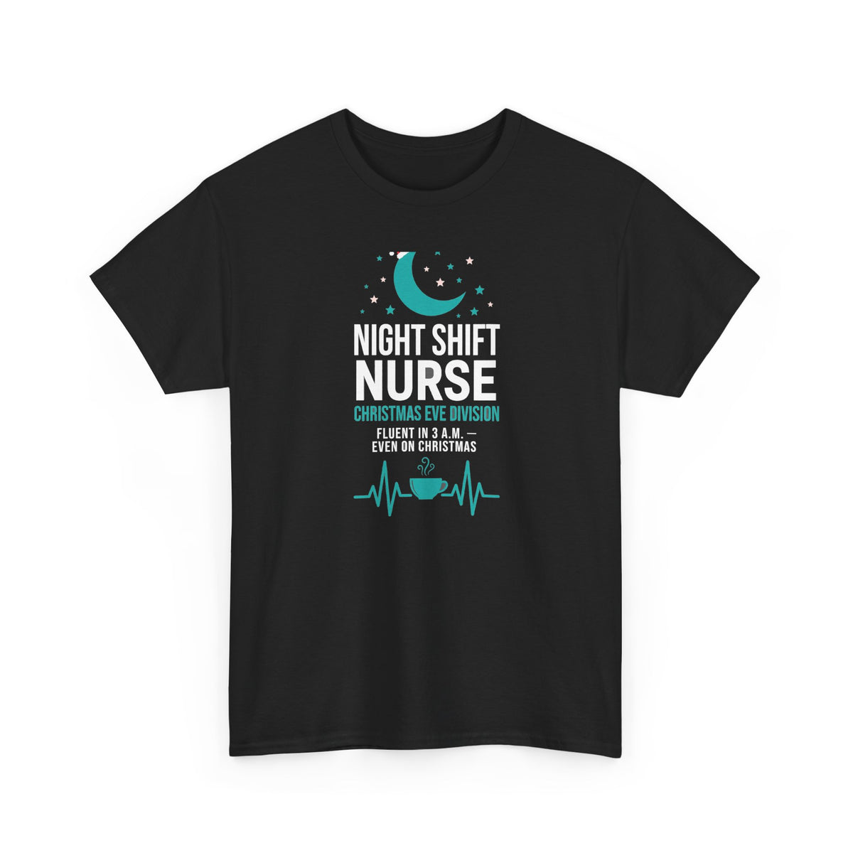 Night Shift Nurse Christmas T-Shirt - Christmas Eve Division - Funny Nurse Tee - Budget Edition